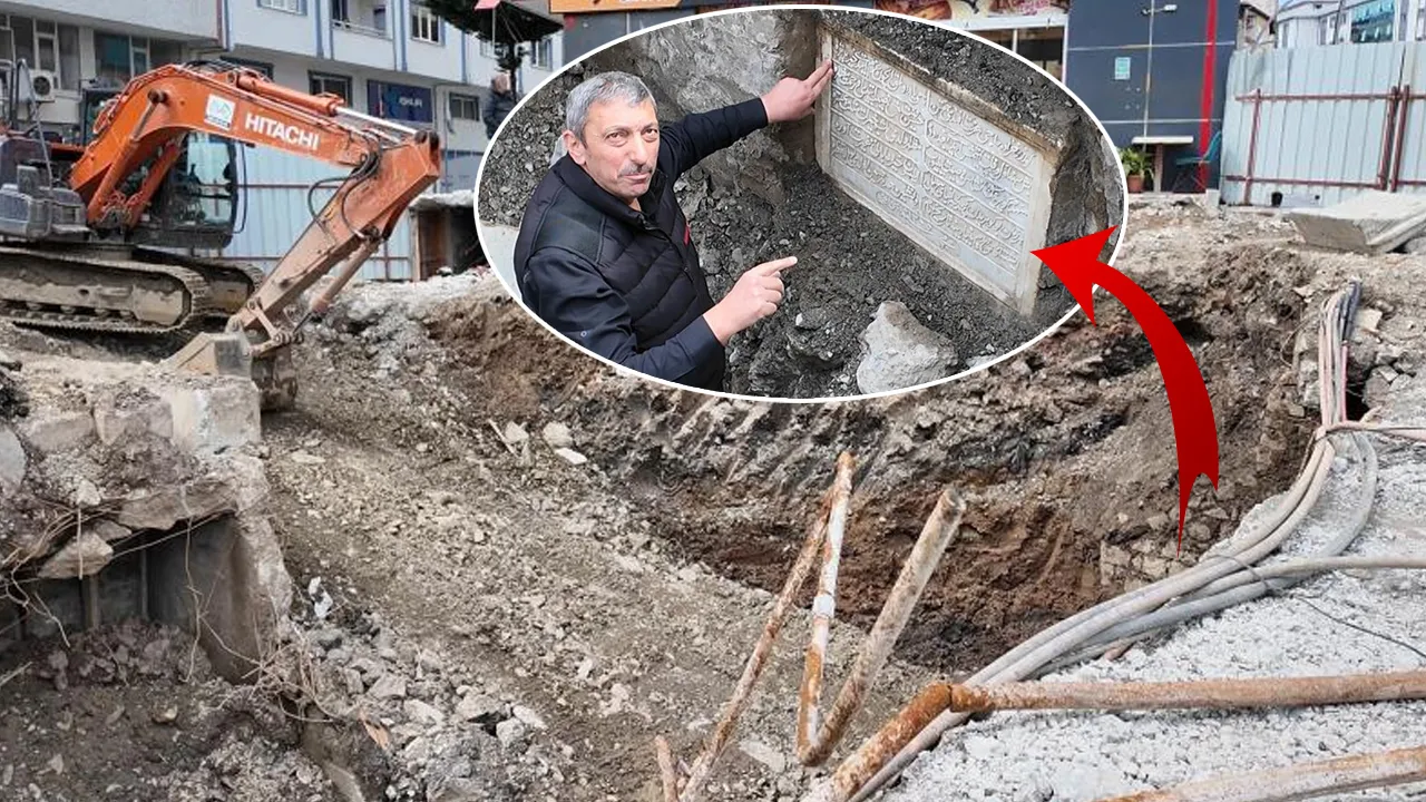 1960'da tamamen kapatılmıştı! Yol çalışmasında kitabe çıktı, sırrı çözüldü