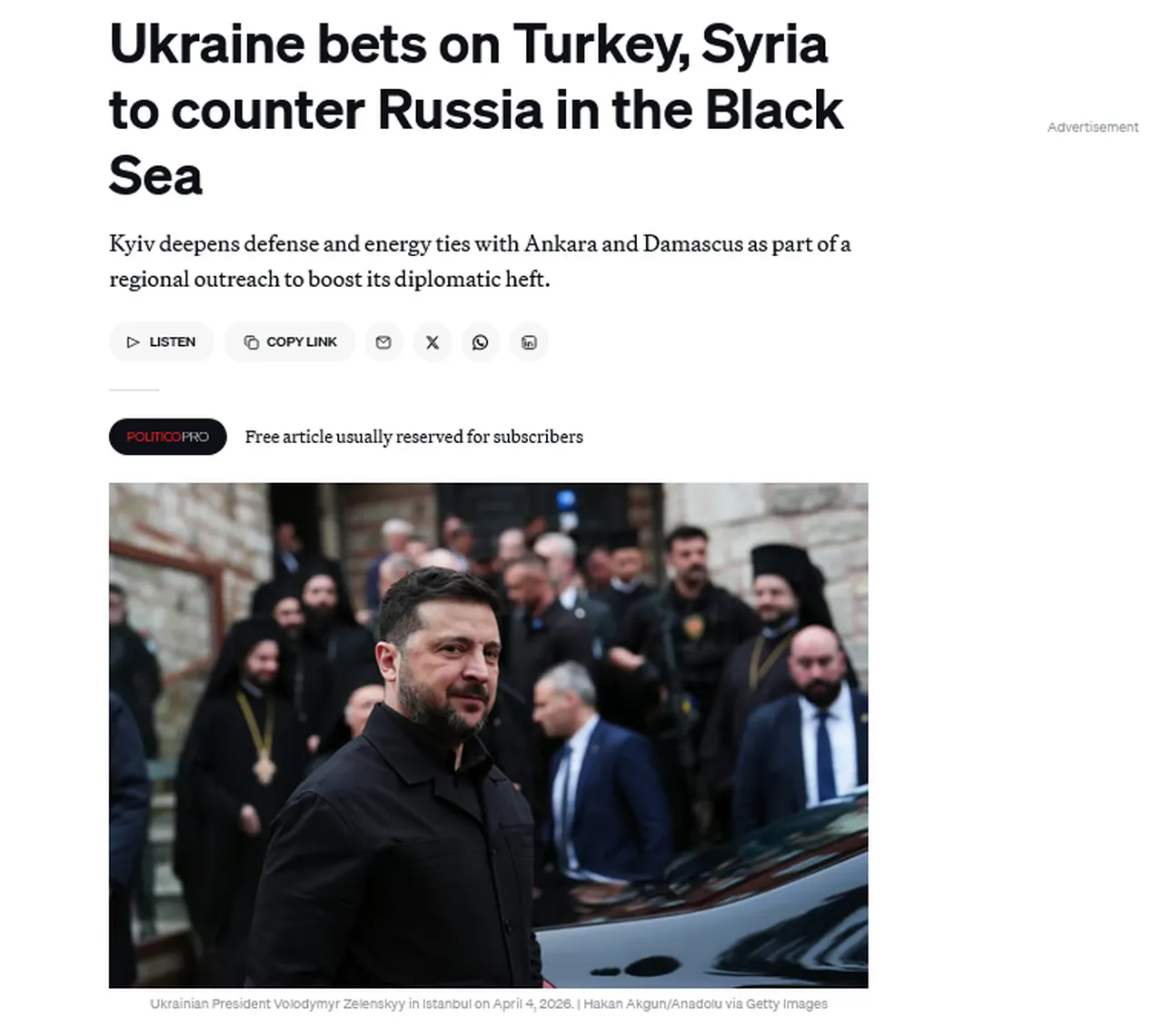 Zelenskiy'den Putin'e "Türkiye" çalımı: Politico Kiev planını deşifre etti