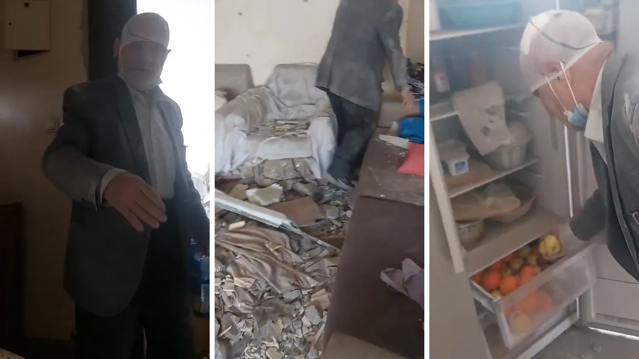 Evinde taş üstünde taş kalmadı ama... İran'da yaşlı adamın misafirperverliği yürekleri ısıttı