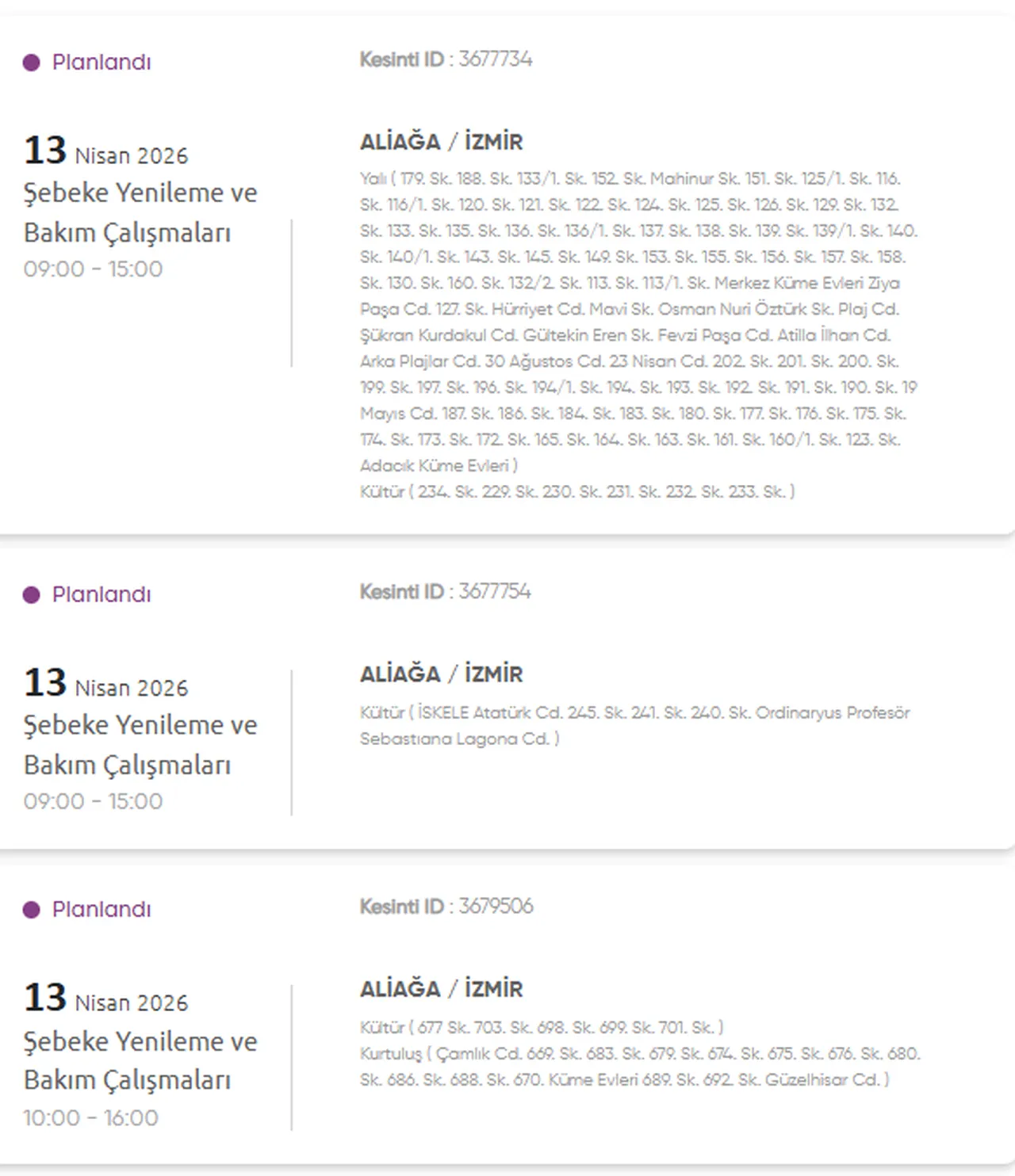 İzmir Gediz elektrik kesintisi listesi! 13 Nisan İzmirde elektrikler ne zaman gelecek? (Ödemiş, Karşıyaka)