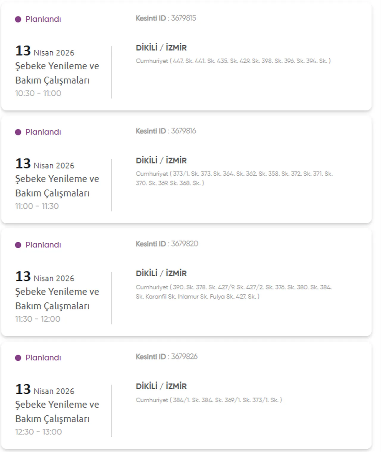 İzmir Gediz elektrik kesintisi listesi! 13 Nisan İzmirde elektrikler ne zaman gelecek? (Ödemiş, Karşıyaka)