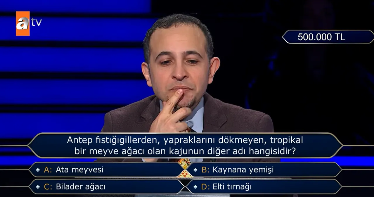 Kim Milyoner Olmak İster’e damga vuran 500 bin TL’lik soru! Görür görmez çekildi, jokerini bile kullanmadı