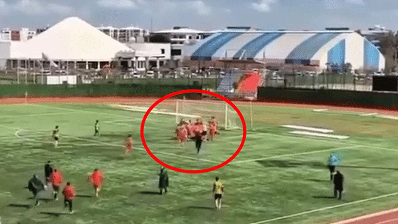 Kızıltepe 47 Spor - Derikspor maçındaki arbede anı