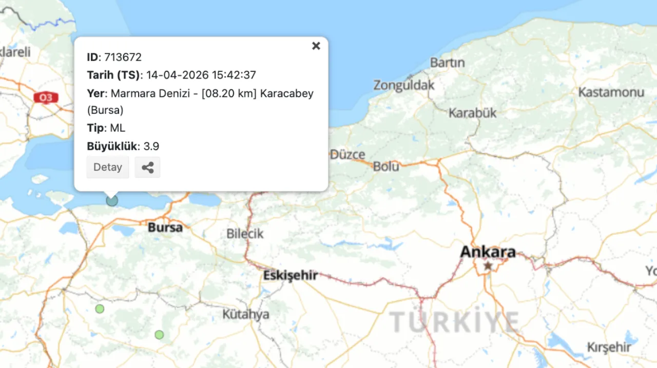 Bursa deprem bölgesi mi, fay hattı var mı? Bursa'da 3.9 şiddetinde deprem!