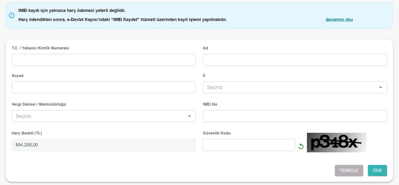 IMEI kayıt ücreti ne kadar, nasıl ödenir? 2026 yurt dışı telefon kayıt harcı miktarı