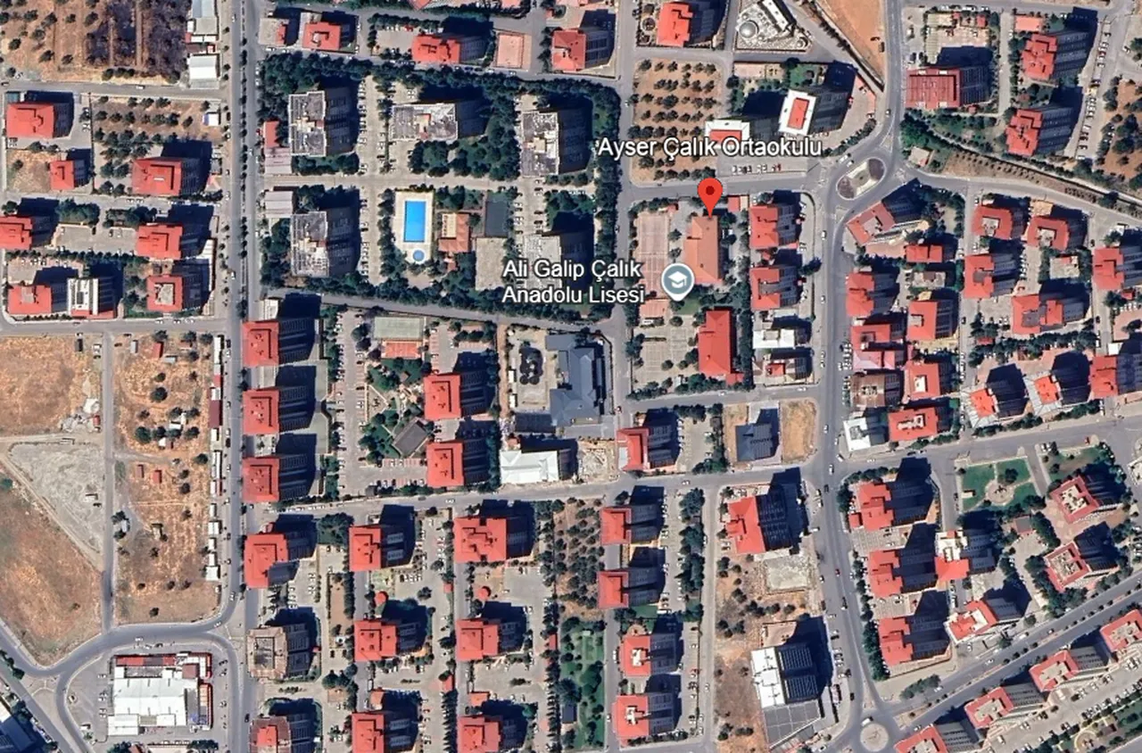 Silahlı saldırının gerçekleştiği okulun haritadaki konumu