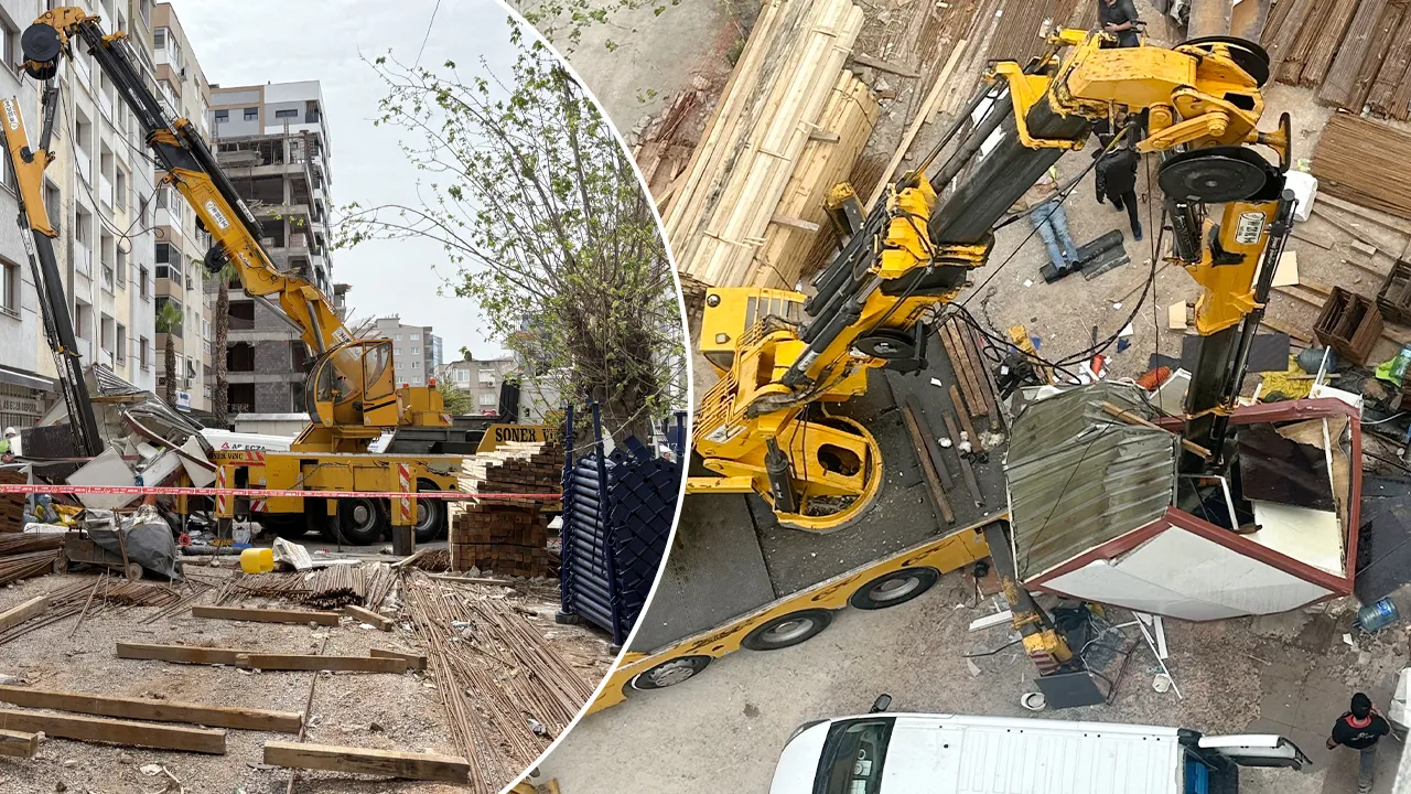 Vinç, işçilerin üzerine düştü! Yaralılar var