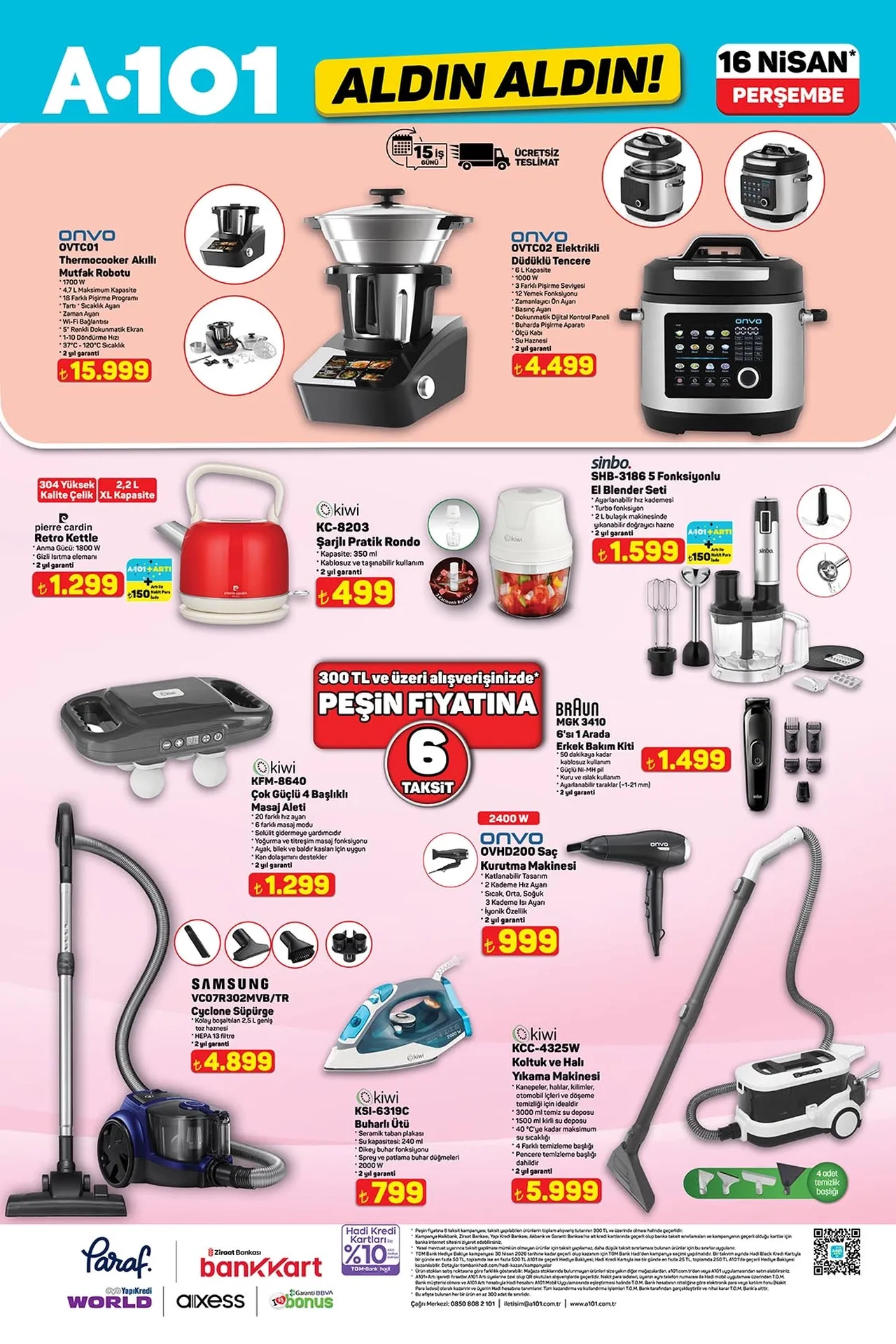 A101 aktüel ürünler kataloğu bugün satışta! Elektrikli araçtan beyaz eşyaya... İşte tam liste