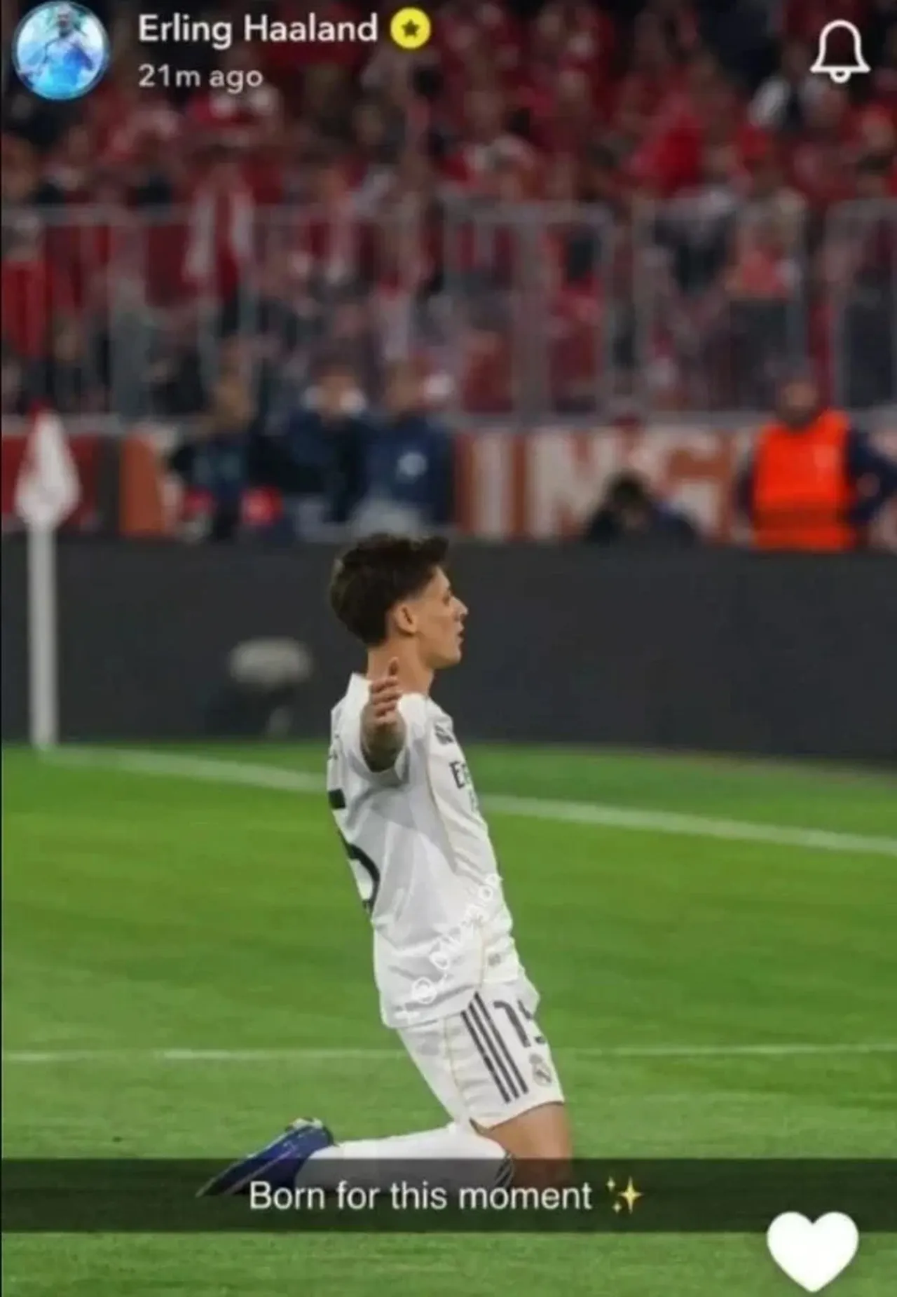 Erlin Haaland'ın paylaşımı