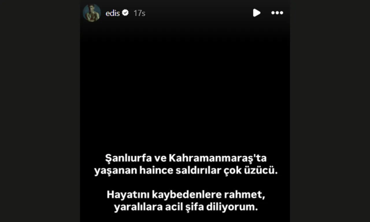 Kahramanmaraş’taki okul saldırısına ünlüler tepki gösterdi
