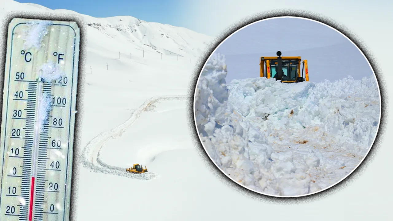 66 yıllık rekor kıran kent! Kardan görünemez hale geldi, Ağrı'nın sağı solu, her köşesi bembeyaz