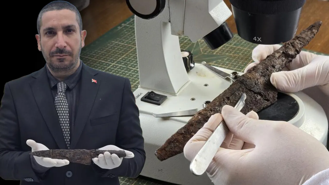 Antik kazıda ortaya çıktı! 1500 yıllık bıçak seti bulundu