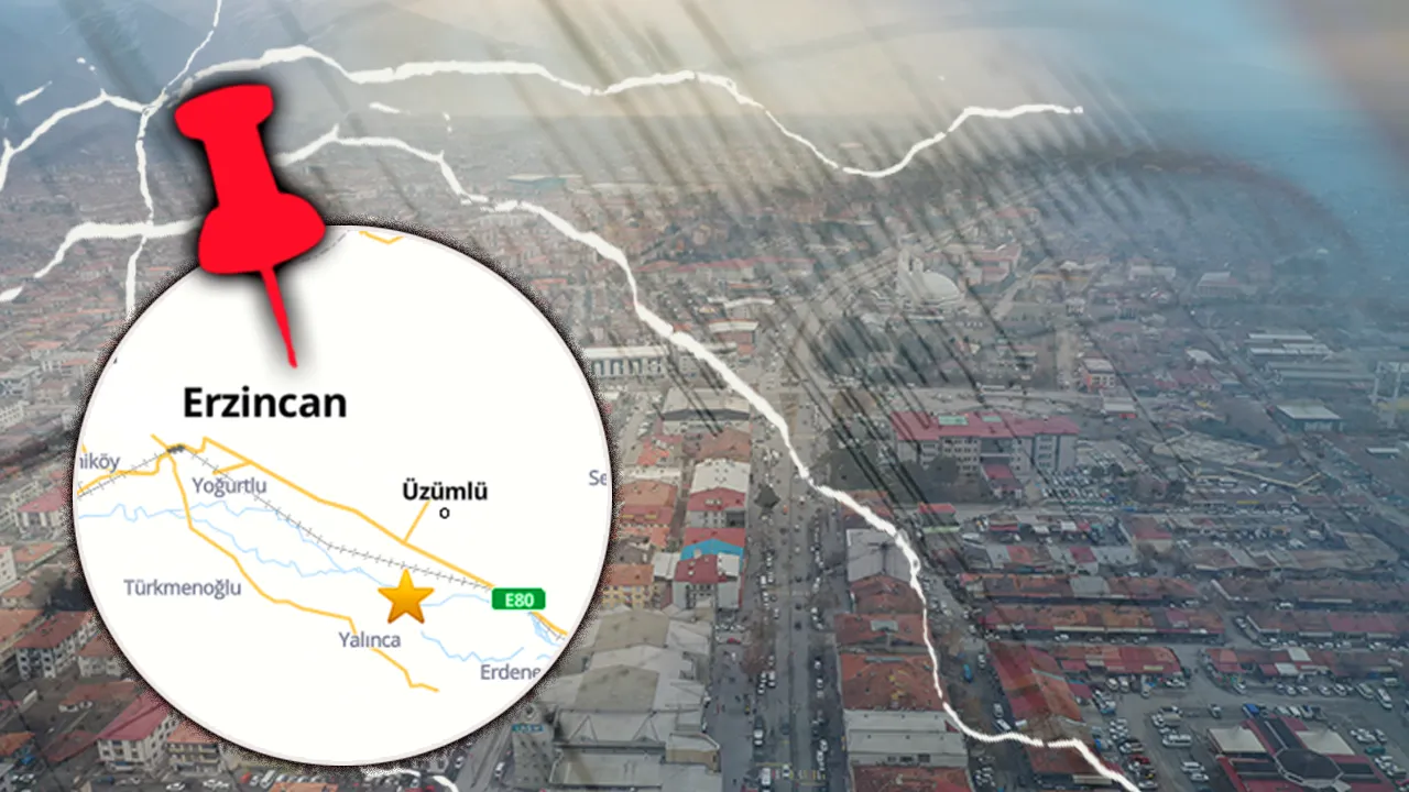 Erzincan’da 4.1 büyüklüğünde deprem! 