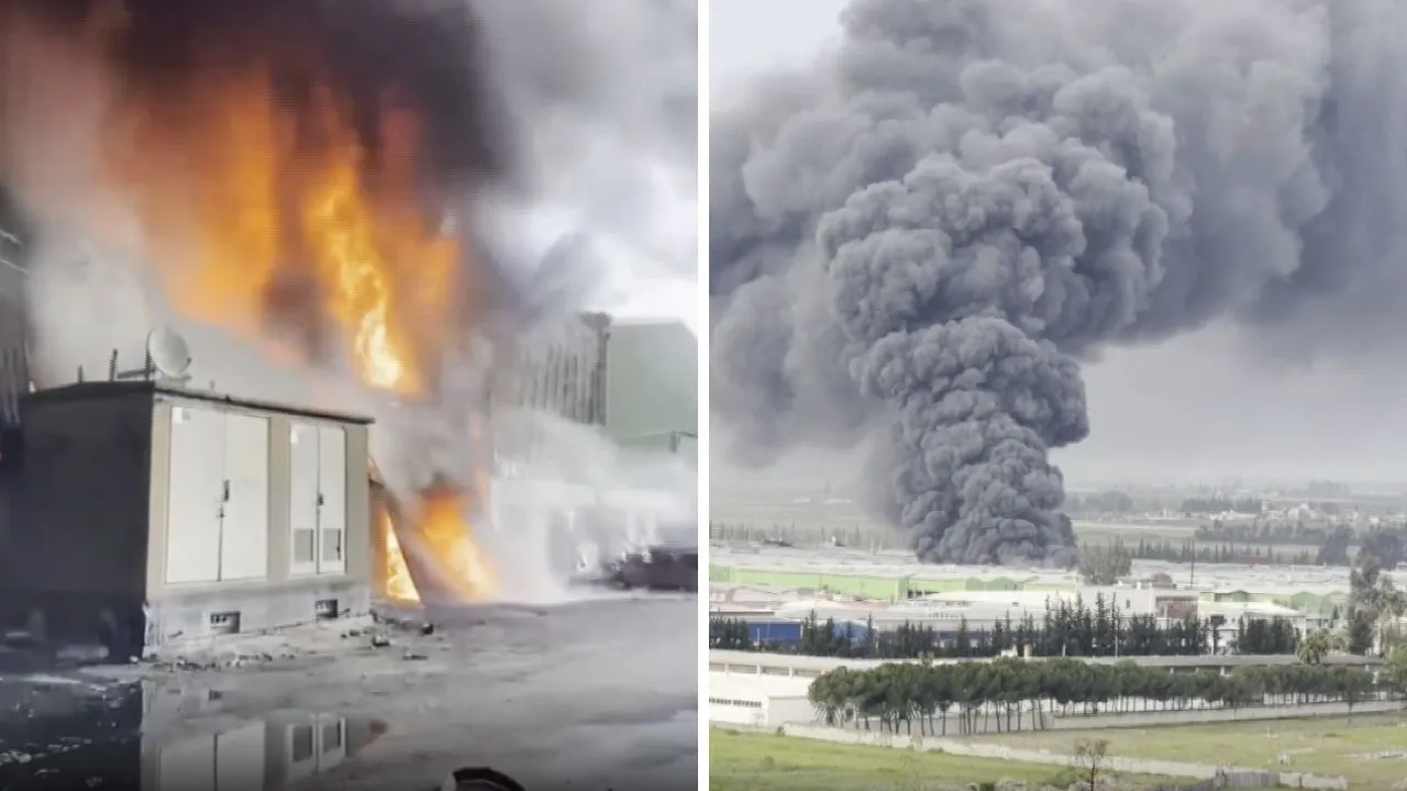 Geri dönüşüm fabrikasında yangın! Dumanlar gökyüzünü kapladı