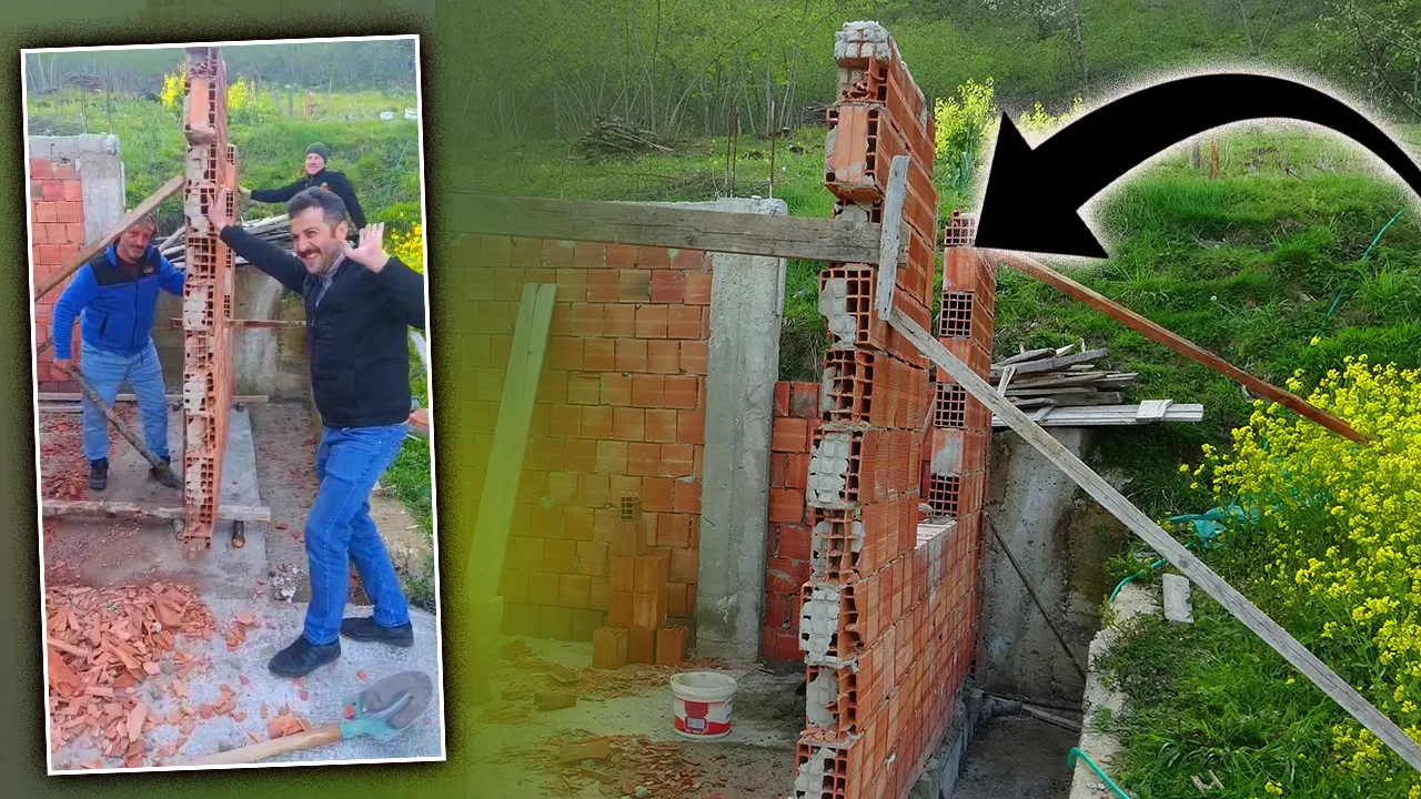 Göreni şaşırtan ‘Karadenizli usta’ yöntemi! Bakan bir daha baktı! Duvarı yıkmadan taşıdı, çifte tasarruf sağladı 