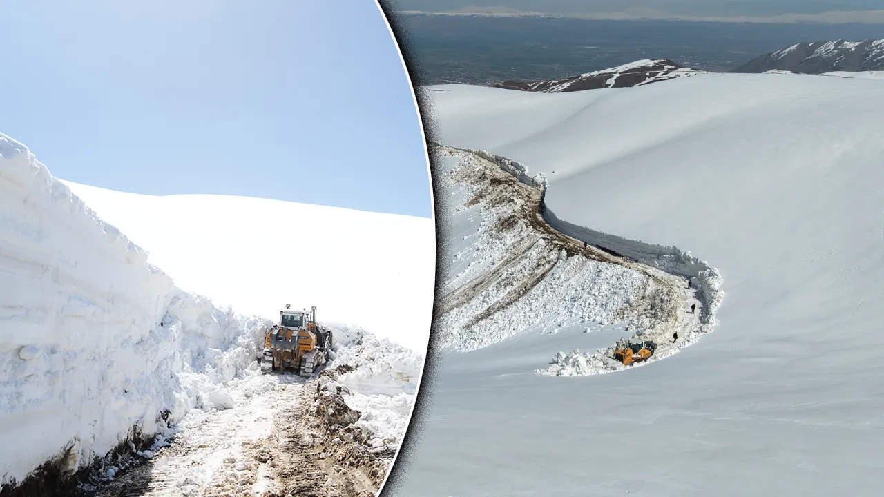 Kar kalınlığı 5 metreyi aştı! Bahar havasının hiç gelmediği ilde kar yağışı aralıksız sürüyor 