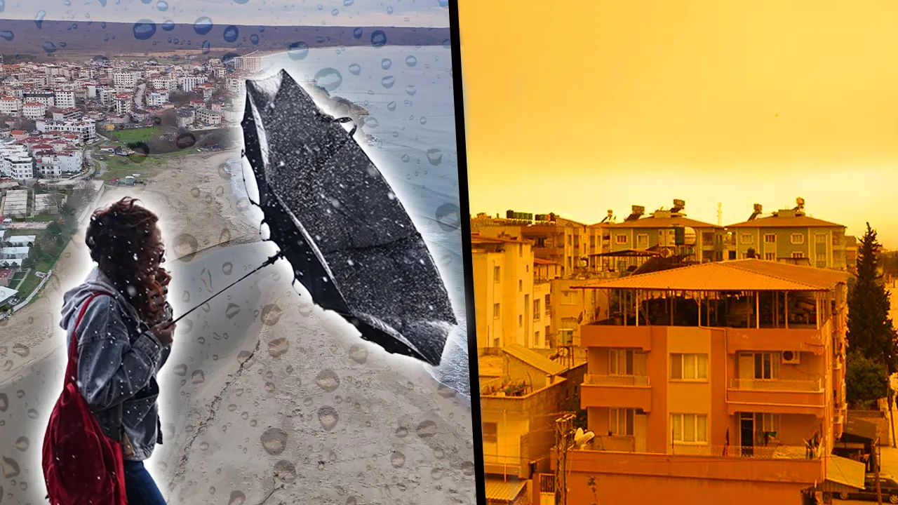Meteoroloji’nin haritası ikiye bölündü!31 ilde sağanak, 4 ilde çöl tozu yolda! Soğuk hava gittiği gibi geri dönüyor 