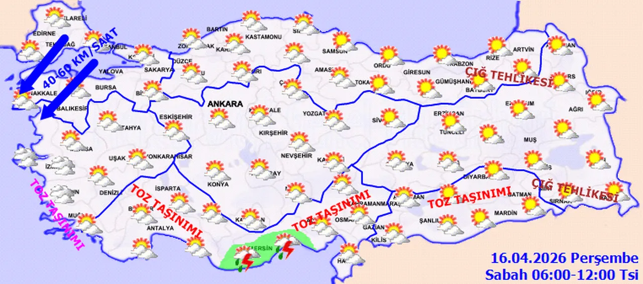 Meteoroloji’nin haritası ikiye bölündü!31 ilde sağanak, 4 ilde çöl tozu yolda! Soğuk hava gittiği gibi geri dönüyor