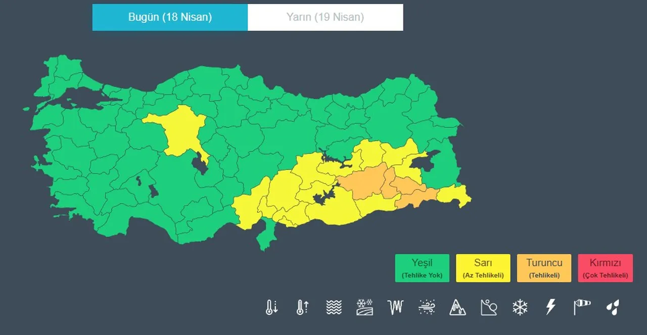 19 kent için sarı ve turuncu kodlu uyarı! Hem yağmur hem çamur yağacak