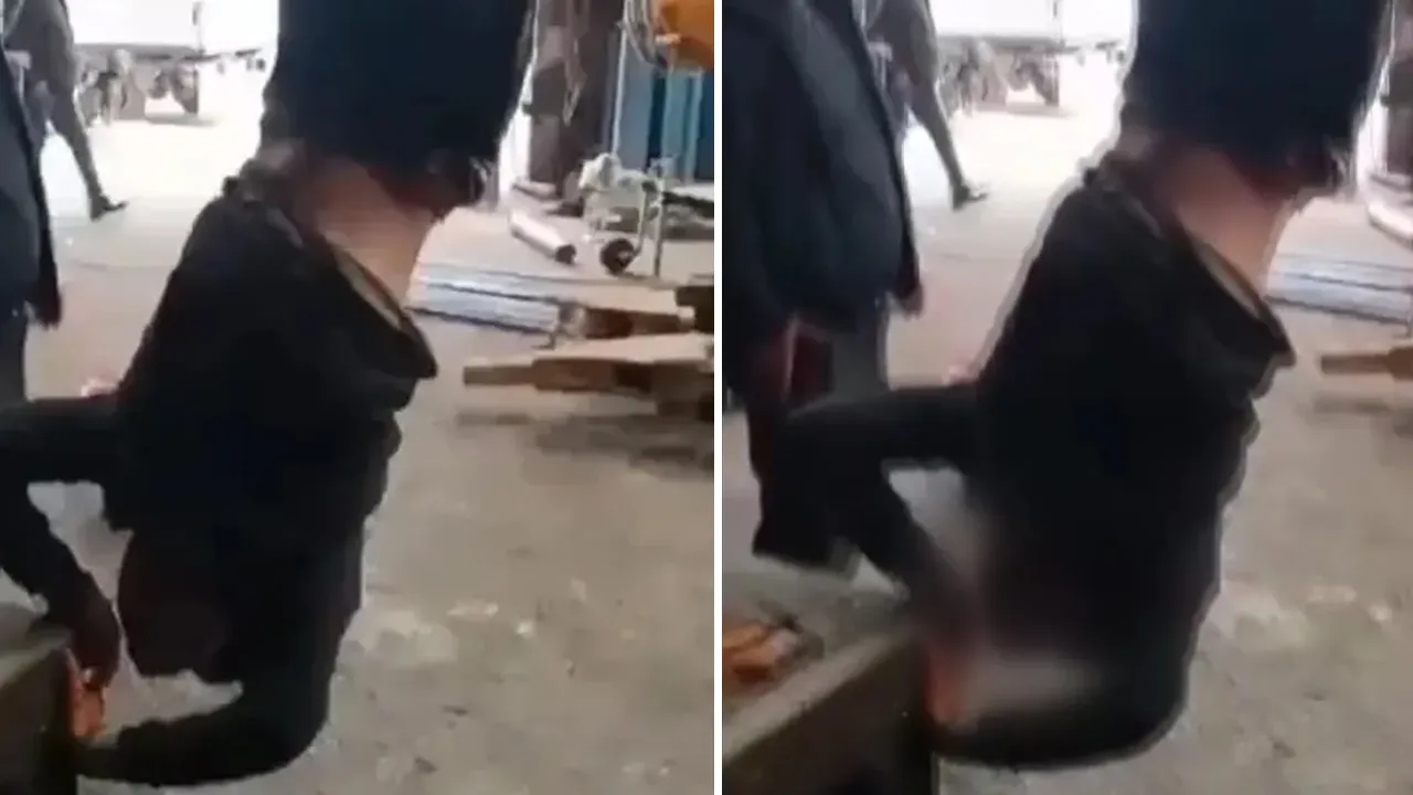 Engelli genci ayaklarından vince asan 3 kişi serbest bırakıldı!