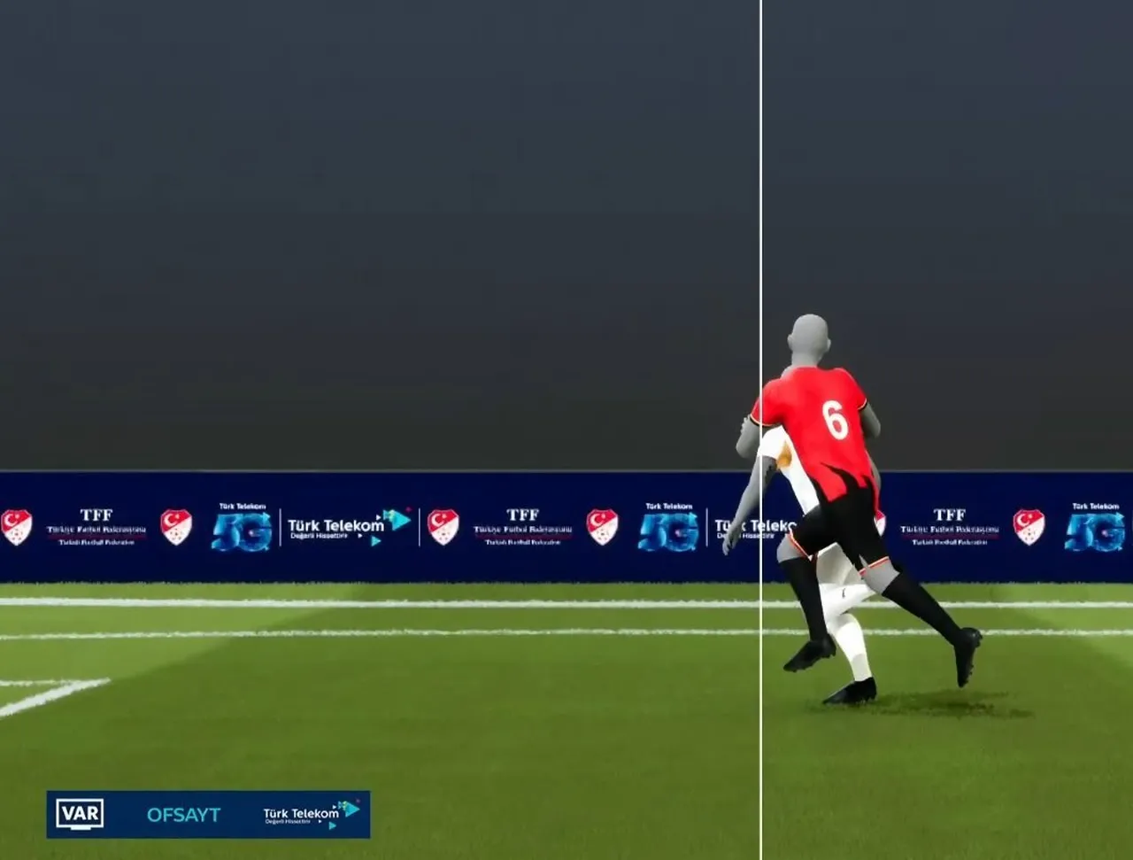 Sane'nin golünden önce Yunus Akgün'ün ofsaytta olduğu tespit edildi.