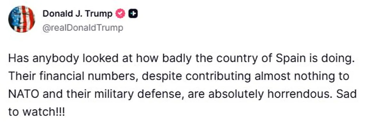 Trump’tan İspanya’ya zehir zemberek sözler! "Ülke kötü durumda"