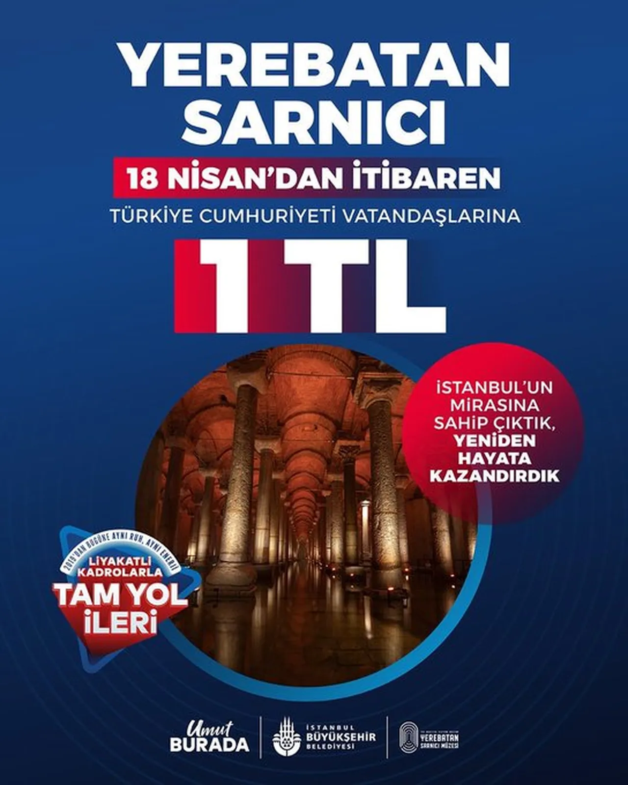 Yerebatan Sarnıcı giriş ücreti 1 TL oldu! Uygulama ne zaman başlıyor?