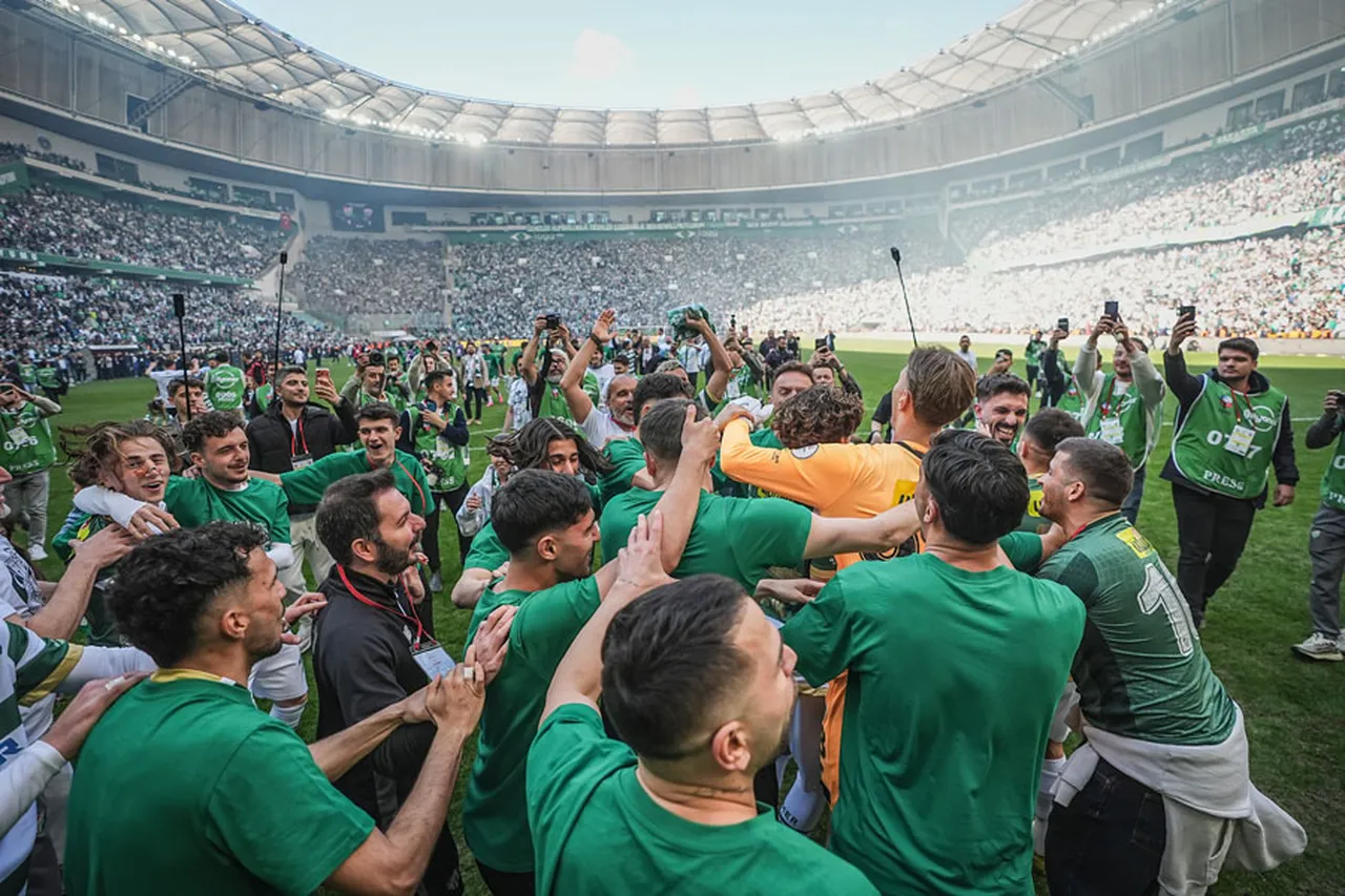 Bursaspor'un şampiyonluk kutlamasından