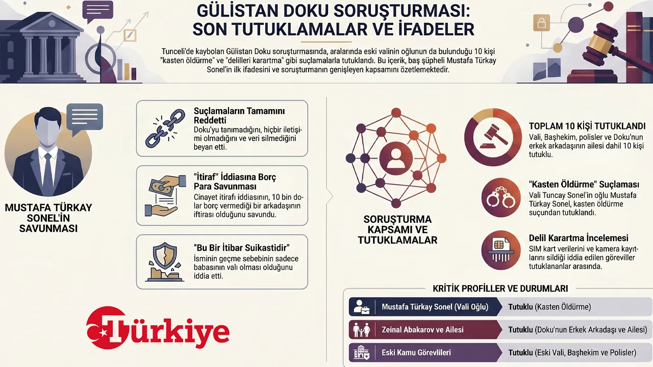 Gülistan Doku soruşturmasının kilit ismi Mustafa Türkay Sonel’in ilk ifadesi ortaya çıktı! Çelişki dolu savunma