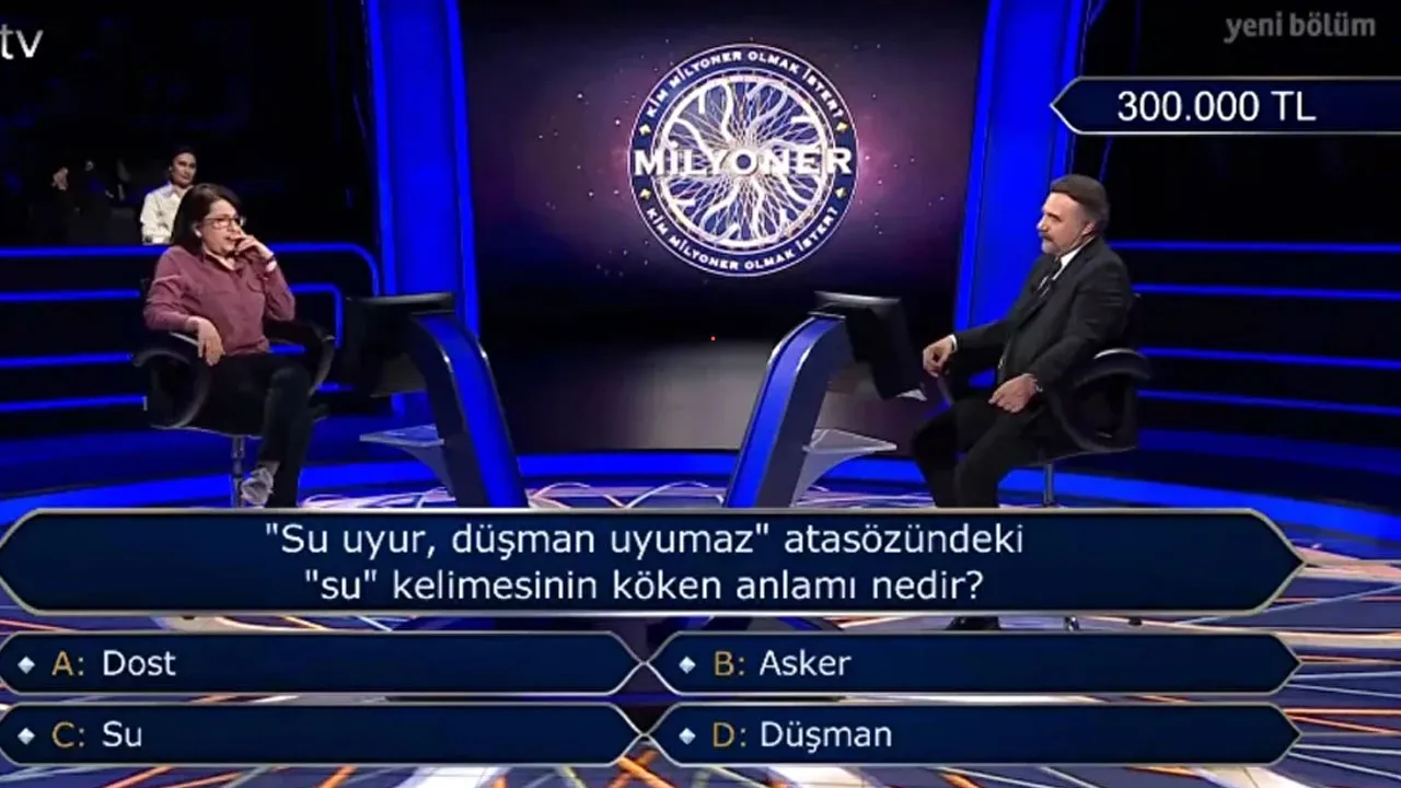 Milyoner'de dikkat çeken soru! 