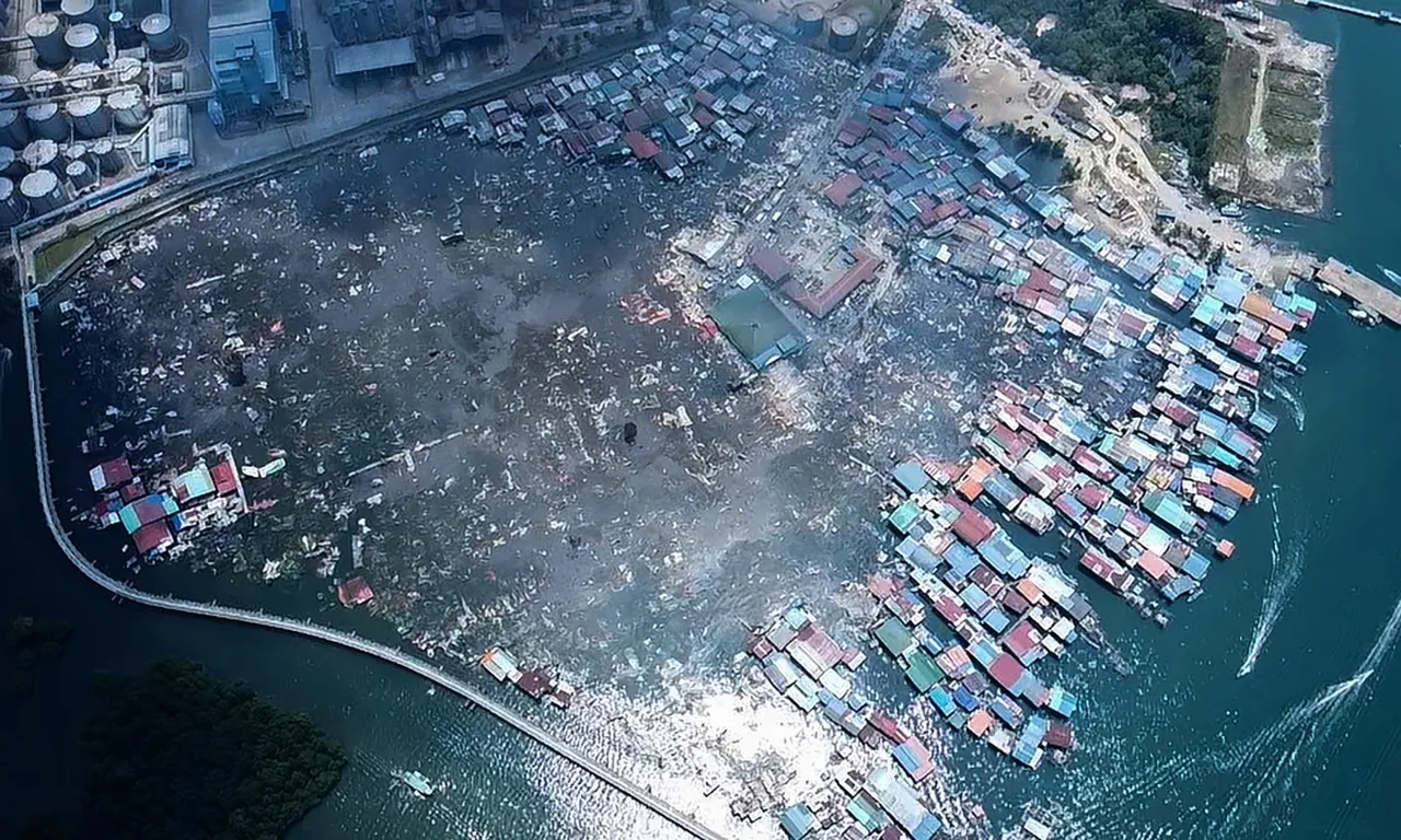 Yüzen kasaba küle döndü! 1000 ev bir yangınla yok oldu