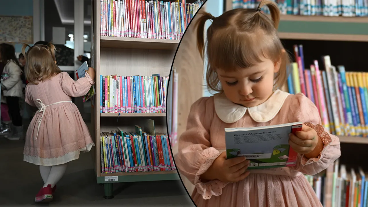 Bebekken kütüphaneye üye oldu, ekransız evde kitaplarla büyüyor