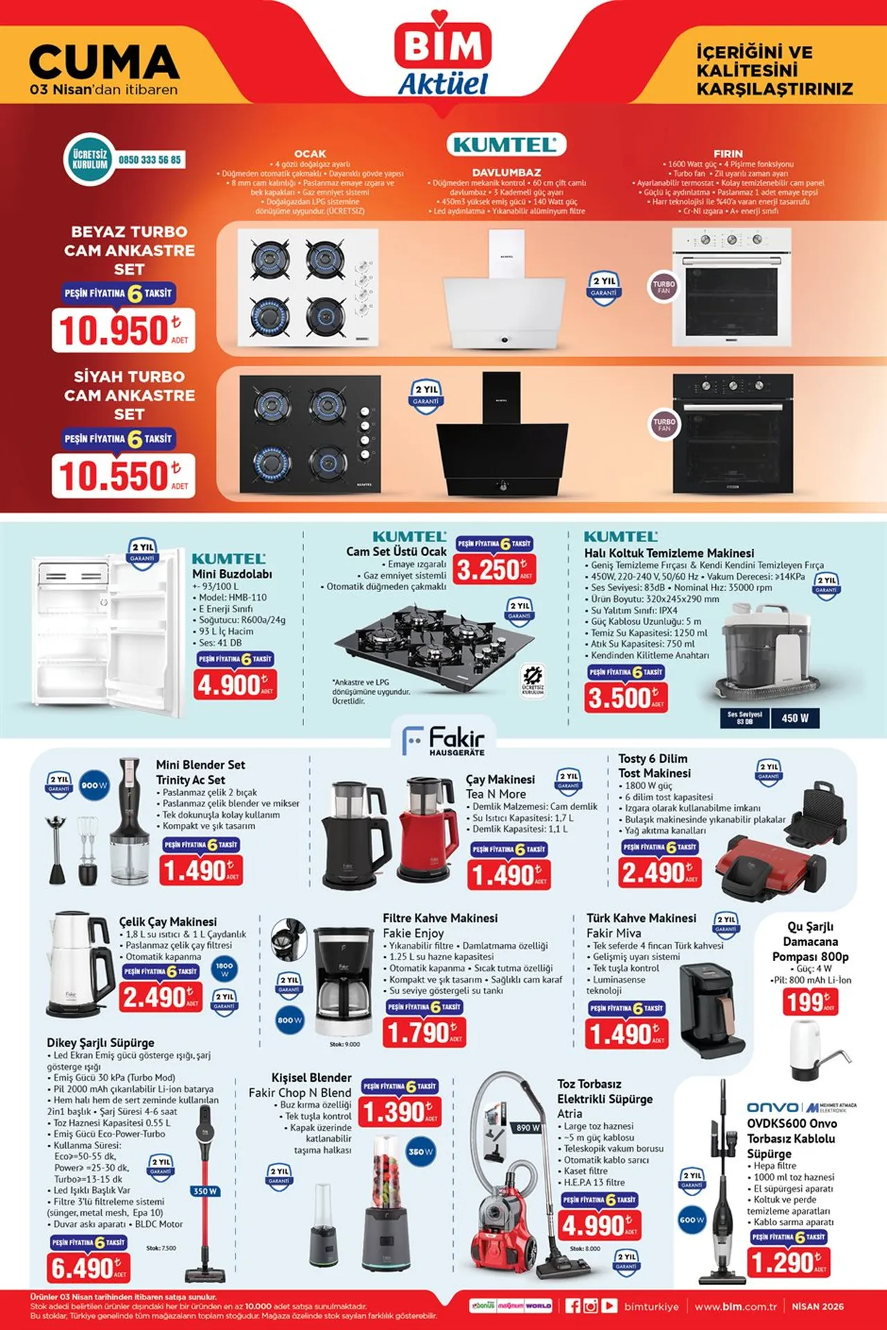 BİM aktüel 3 Nisan kataloğu çıktı! Bu hafta BİM'e neler geliyor?