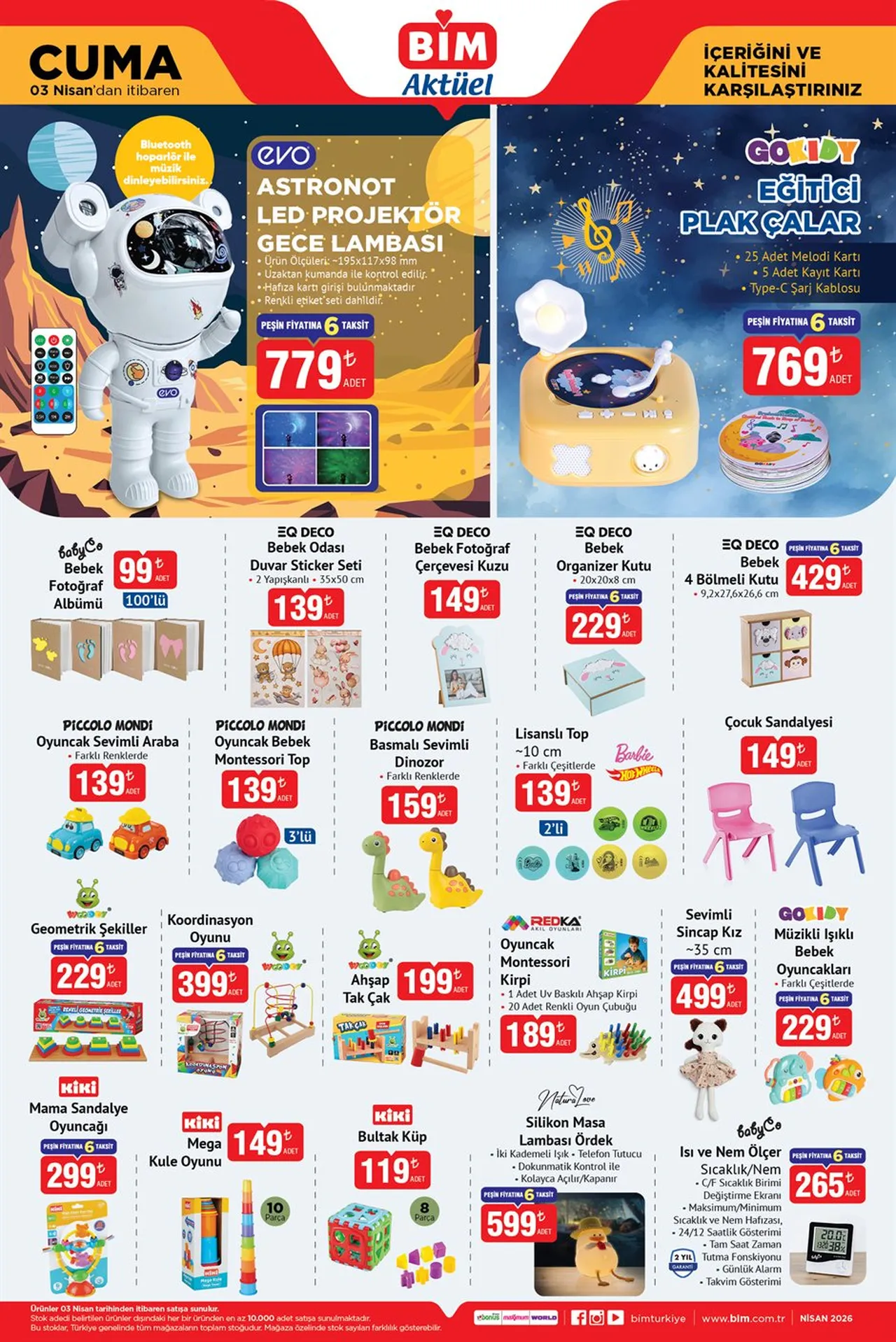 BİM aktüel 3 Nisan kataloğu çıktı! Bu hafta BİM'e neler geliyor?