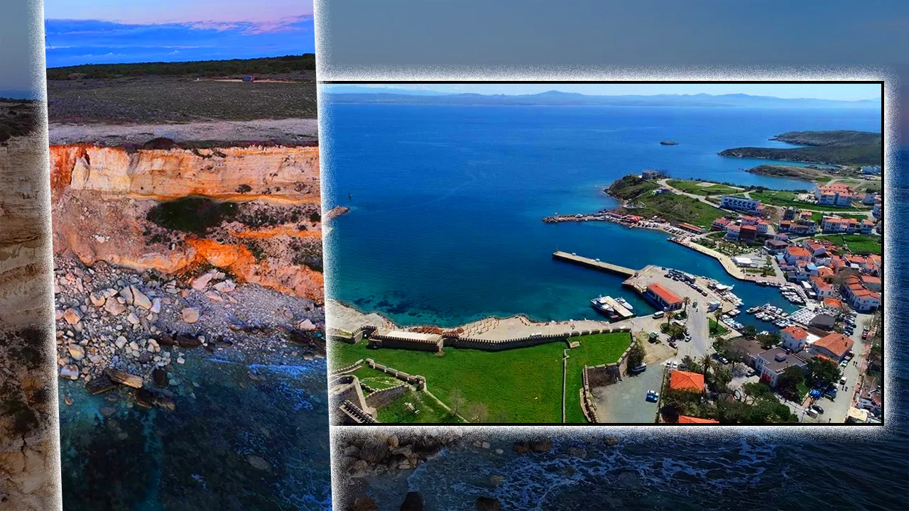 Binlerce ziyaretçisi var! İstanbulluların vazgeçilmezi Bozcaada'da göçük, kayalar birer birer kopuyor 