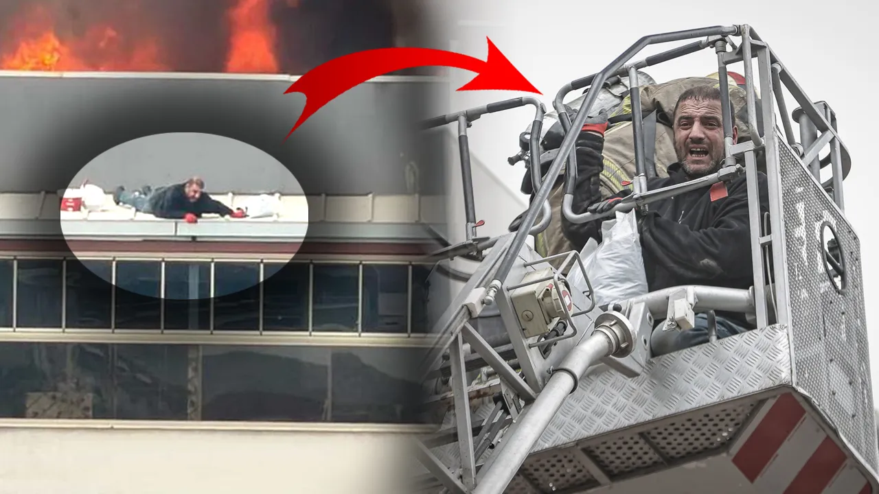 Bursa'da 8 katlı apartmanda yangın paniği! Çatıda mahsur kaldılar, ekipler kurtardı