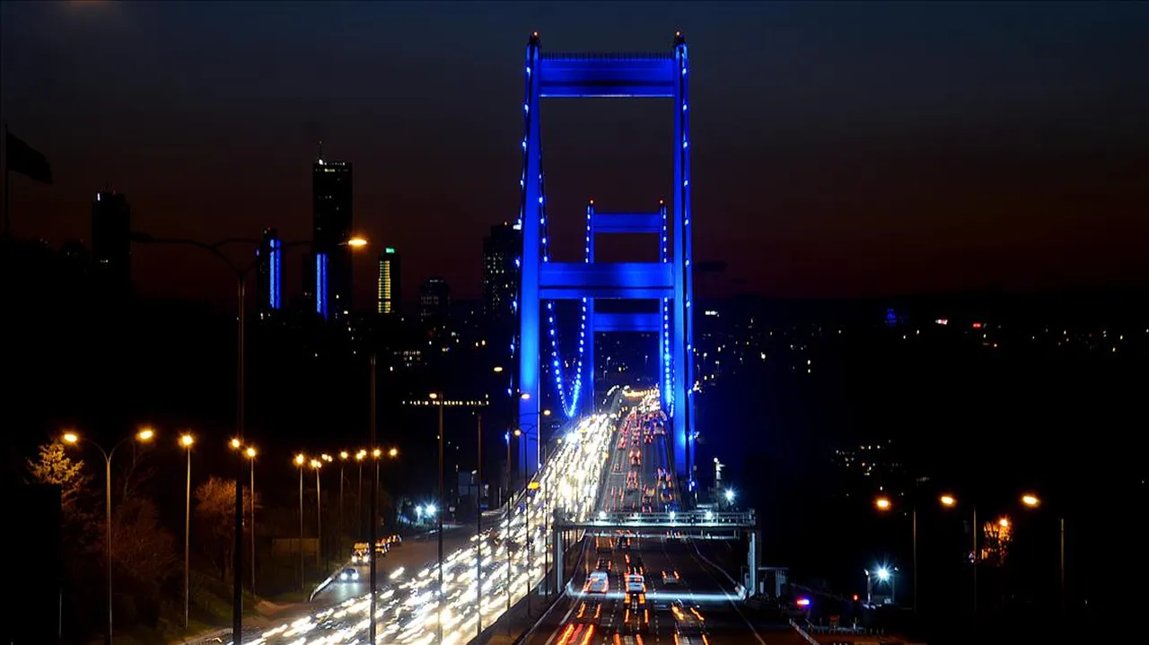 Otizm Farkındalık Gününde tarihi yapılar ışıklandırılıyor! Mavi ve kırmızı ışık neyi temsil ediyor?