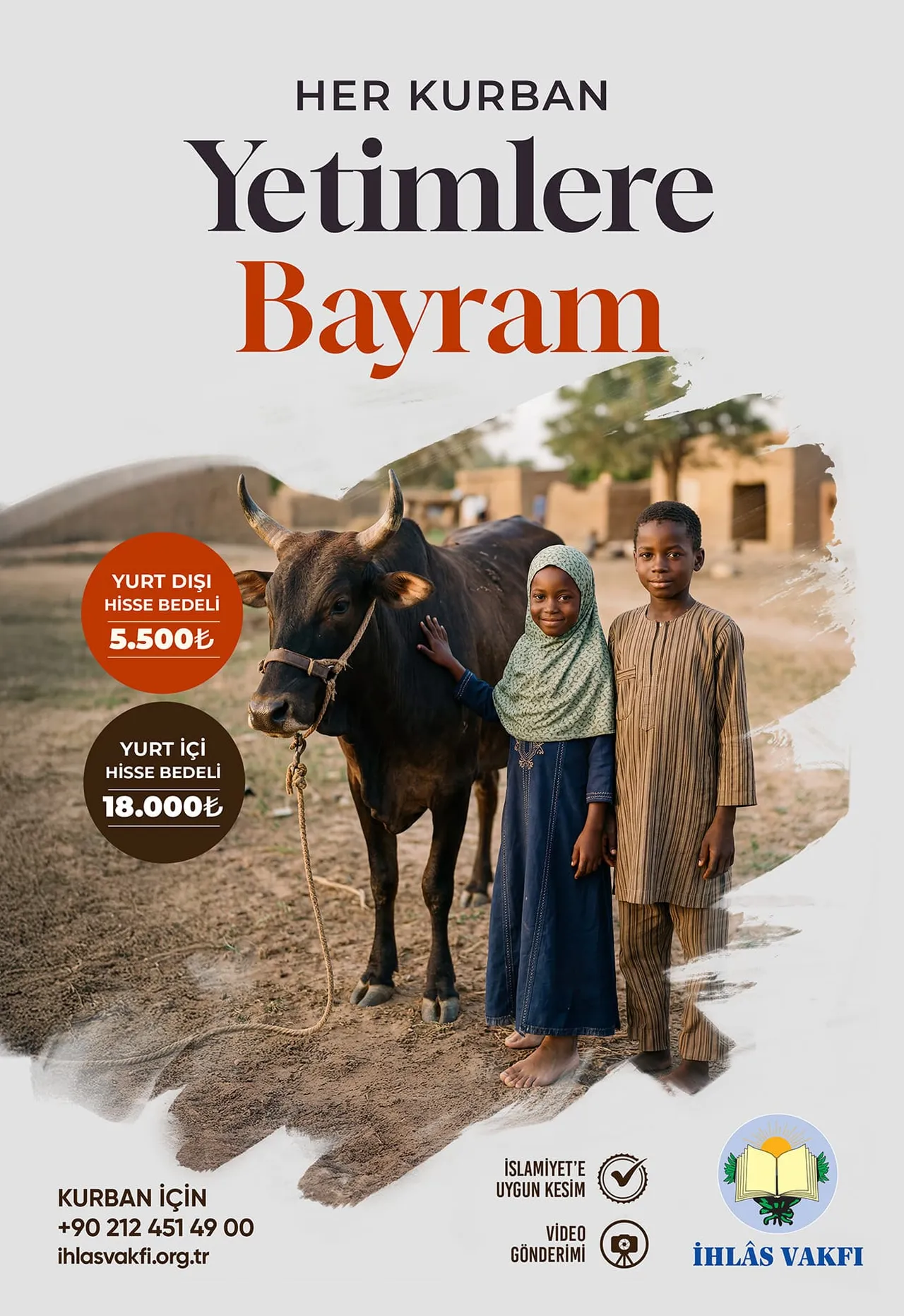 İhlas Vakfı, vekalet yoluyla kurban kesim bedellerini duyurdu.