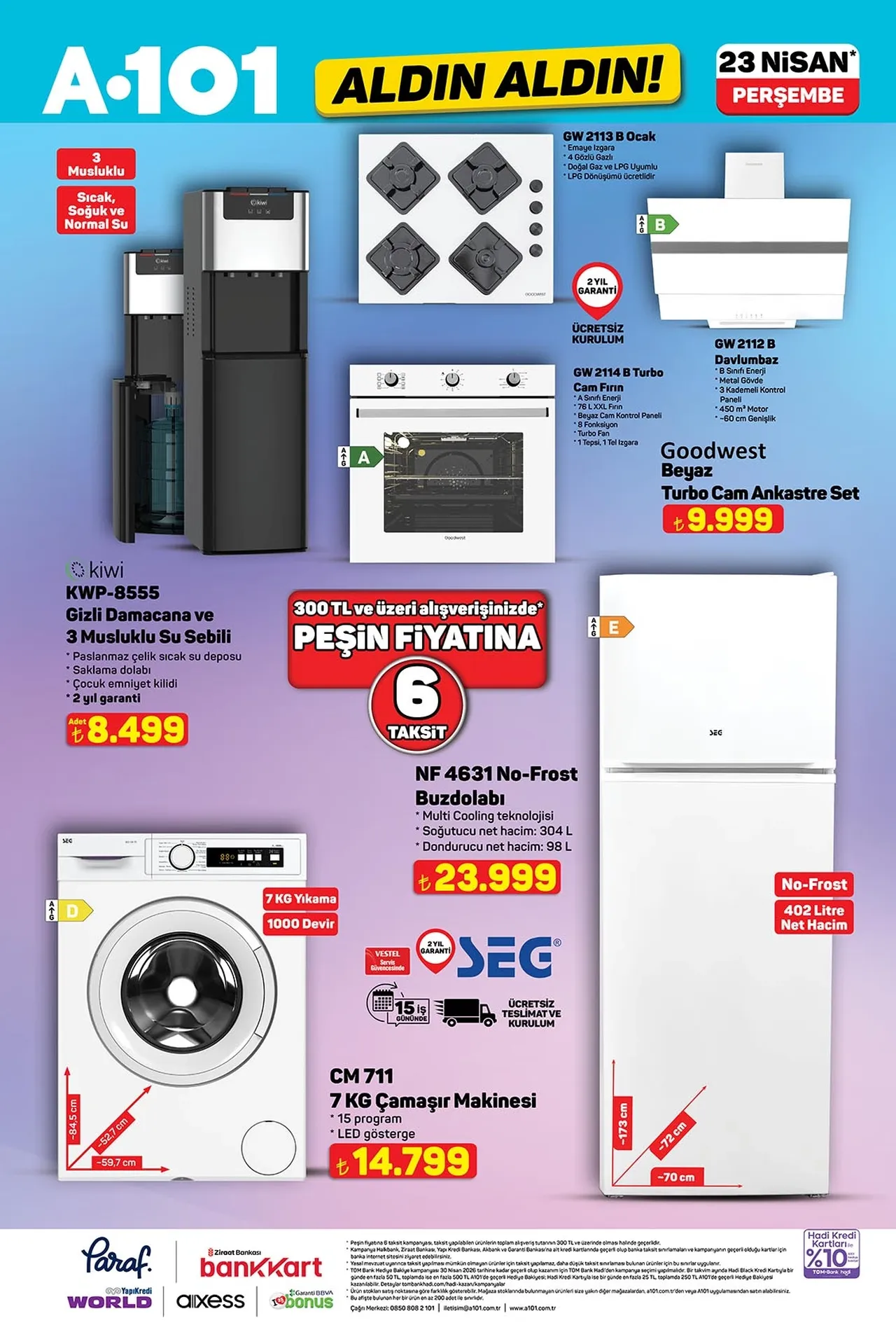 A101 kataloğu güncellendi! 23 Nisan'a özel ürünler, motosiklet, buharlı temizleyici ve daha fazlası geliyor