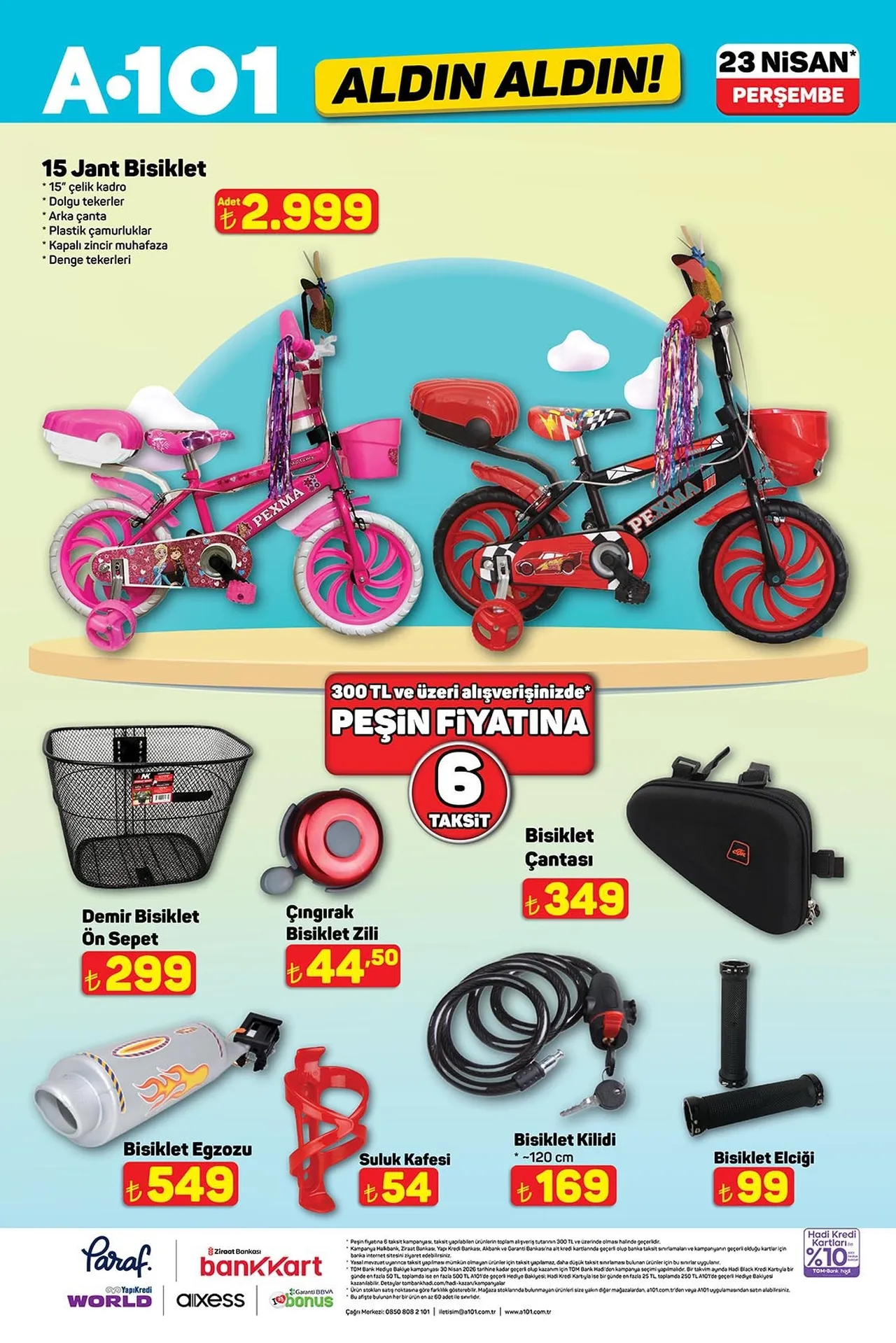 A101 kataloğu güncellendi! 23 Nisan'a özel ürünler, motosiklet, buharlı temizleyici ve daha fazlası geliyor