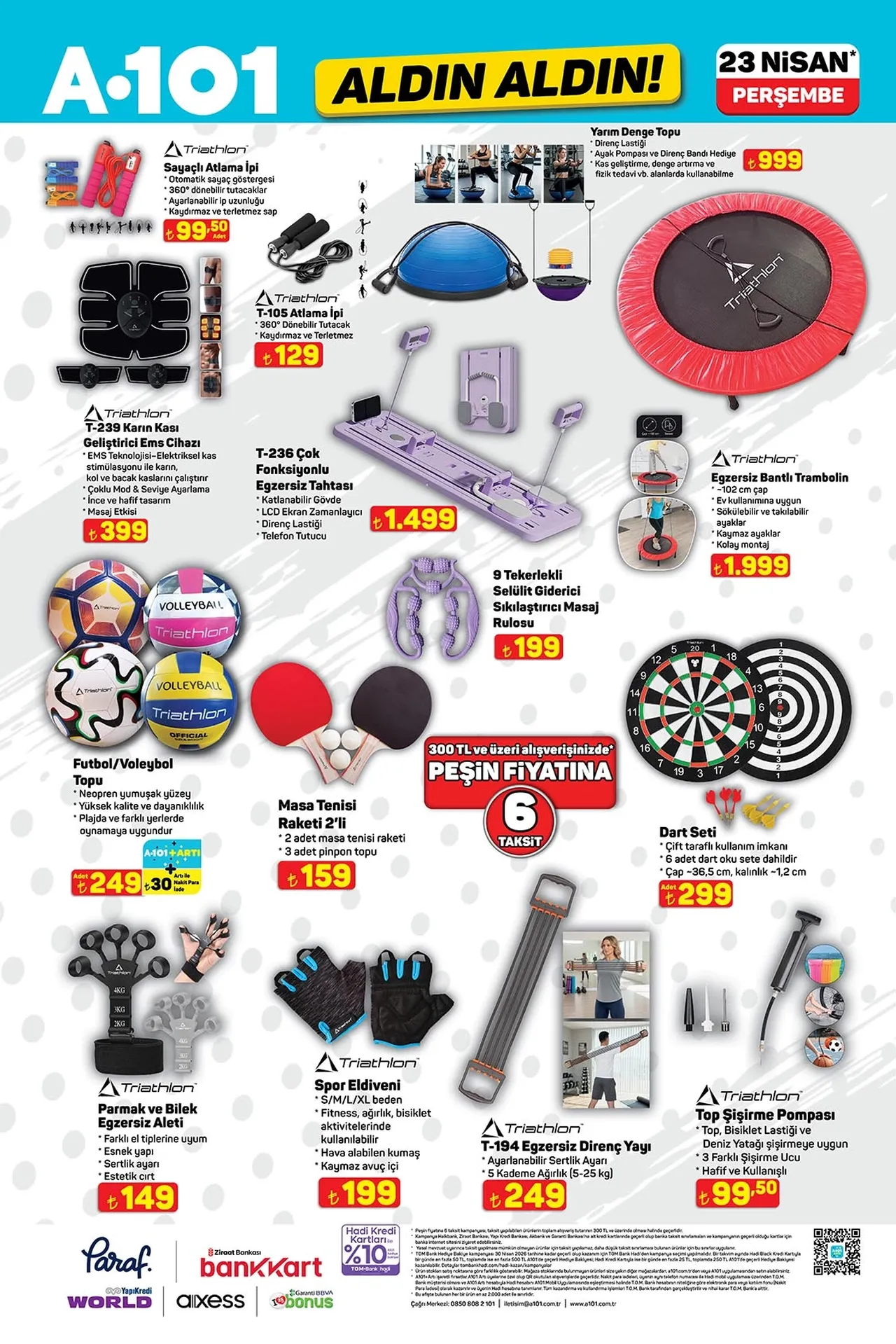 A101 kataloğu güncellendi! 23 Nisan'a özel ürünler, motosiklet, buharlı temizleyici ve daha fazlası geliyor