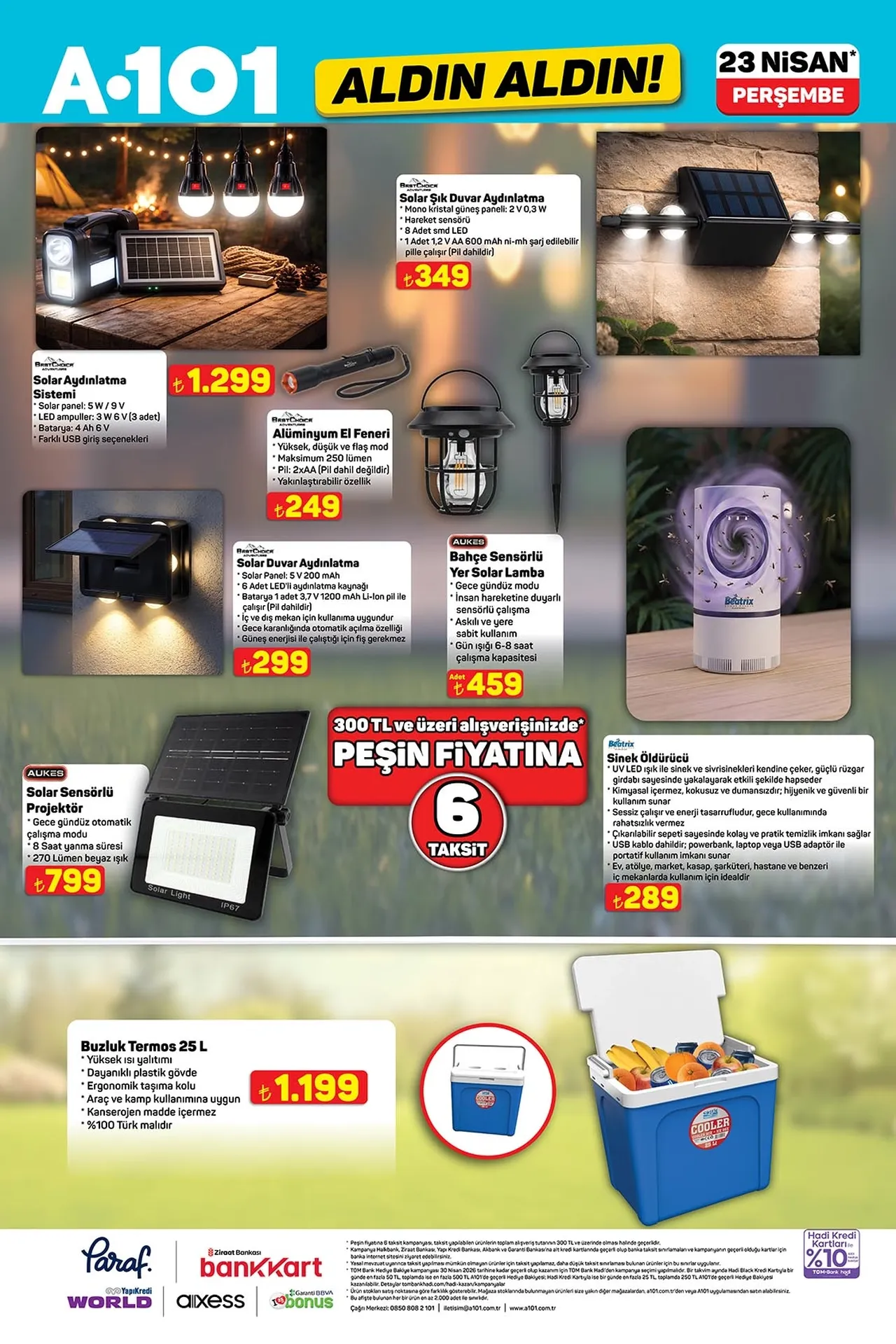 A101 kataloğu güncellendi! 23 Nisan'a özel ürünler, motosiklet, buharlı temizleyici ve daha fazlası geliyor