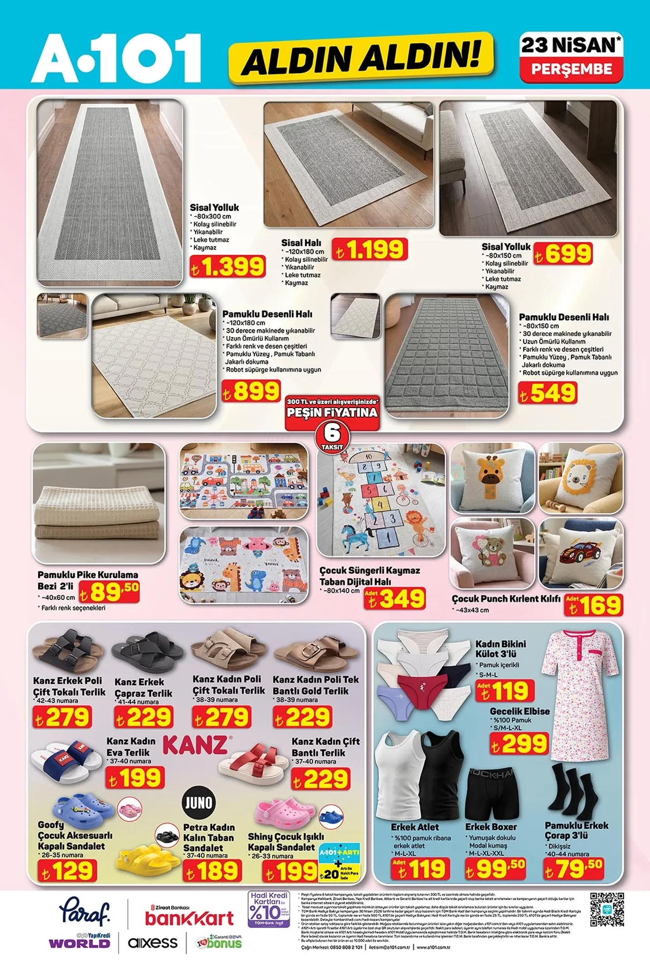 A101 kataloğu güncellendi! 23 Nisan'a özel ürünler, motosiklet, buharlı temizleyici ve daha fazlası geliyor