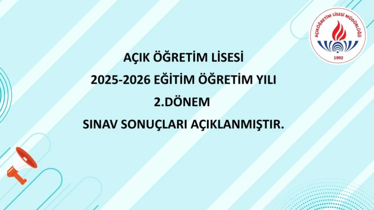 AÖL sınav sonuçları açıklandı (AÖL 2.dönem sınav sonuçları sorgulama)
