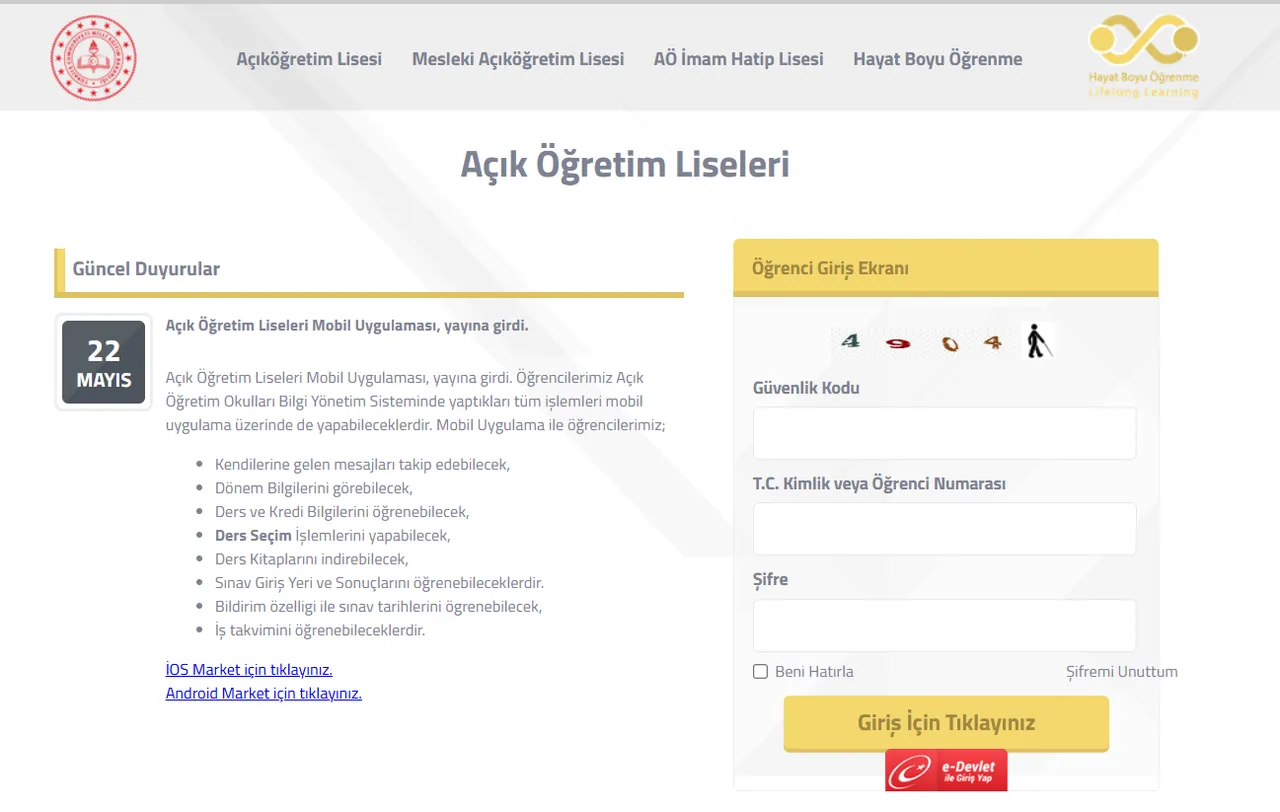 AÖL sınav sonuçları açıklandı (AÖL 2.dönem sınav sonuçları sorgulama)