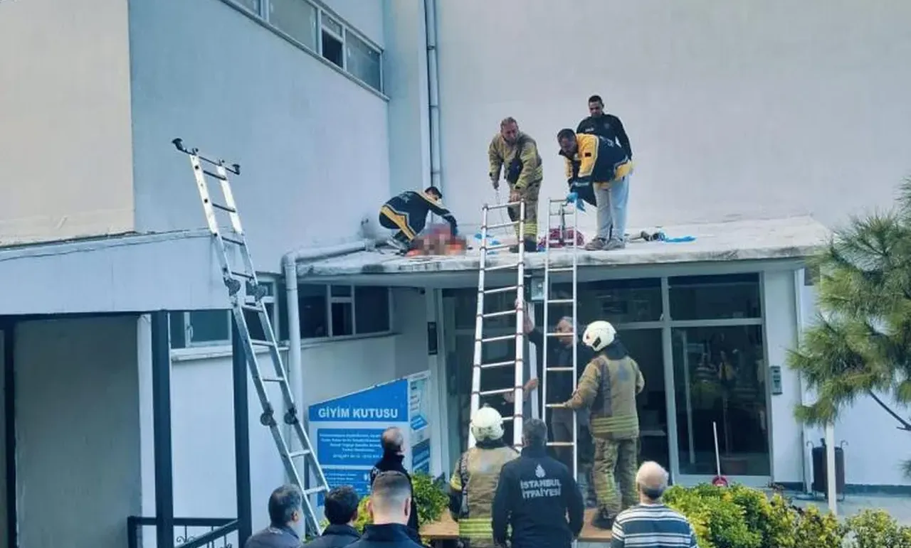 Esenyurtta feci olay! 4 el silah sesi duyuldu, bir kadın 6. kattan aşağıya atladı