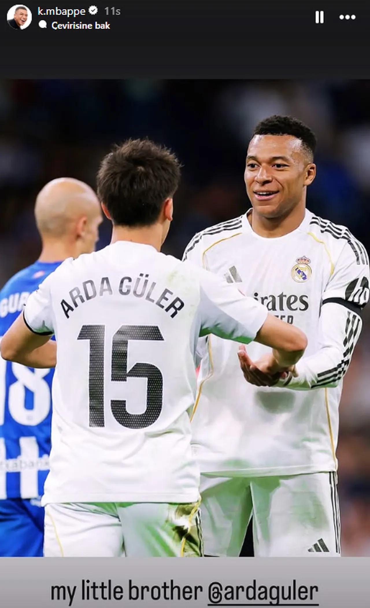 Mbappe'nin ilk Arda Güler paylaşımı
