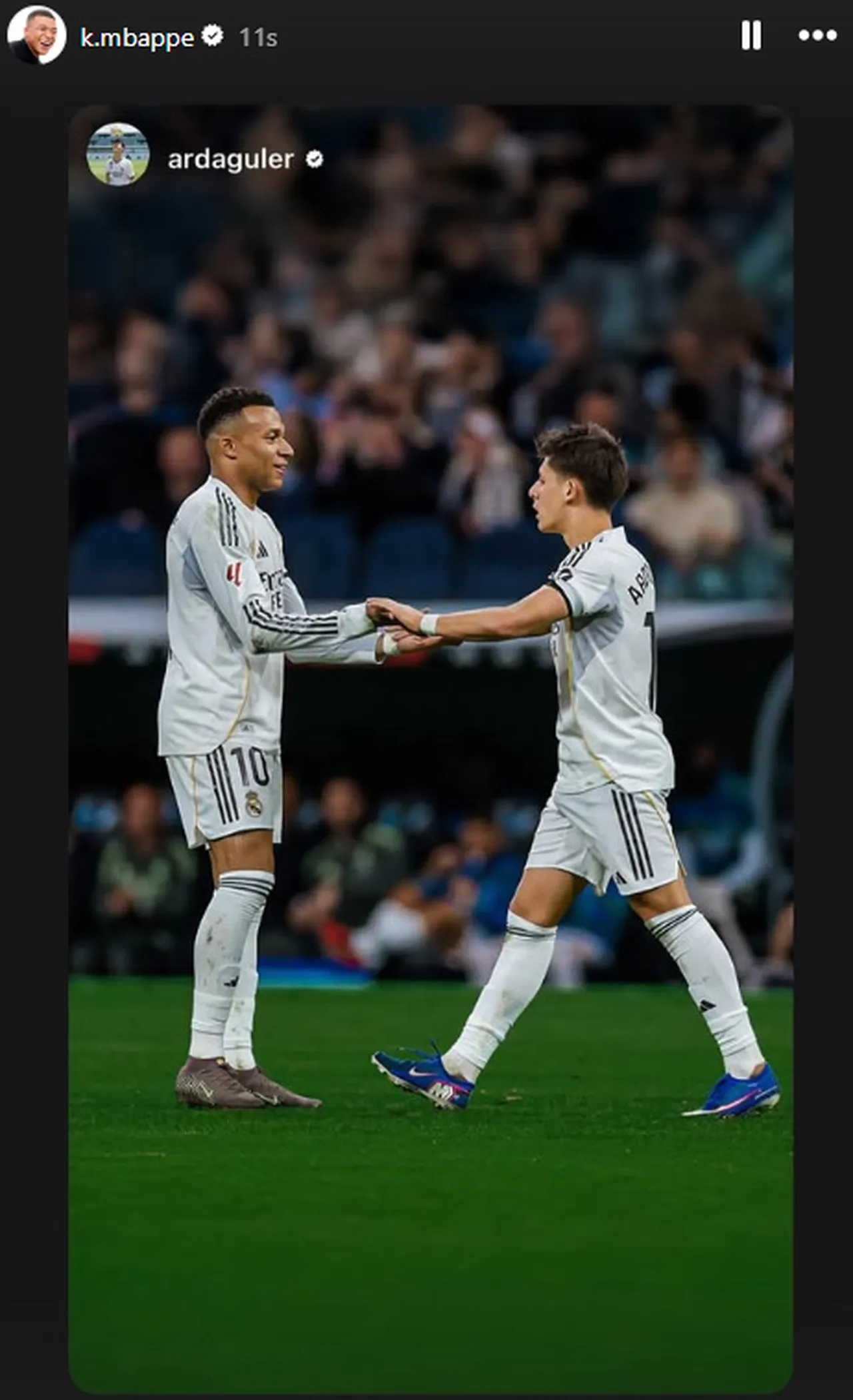 Mbappe'nin ikinci Arda Güler paylaşımı