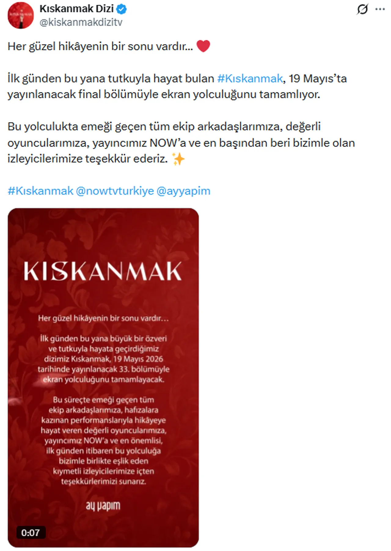 Kıskanmak dizisi takipçilerini üzecek haber! Kıskanmak final mi yapıyor?