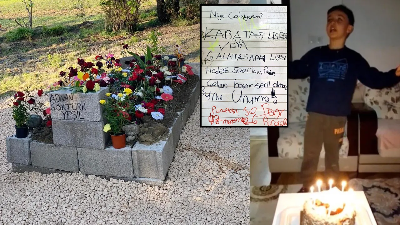 Okul saldırısında can veren Adnan'ın yeni görüntüleri! Yazdığı not yürek sızlattı